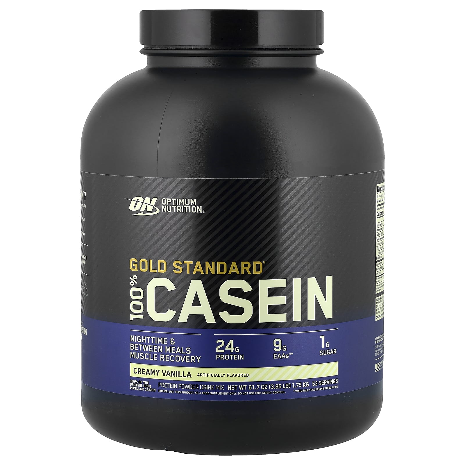 Optimum Nutrition Gold Standard 100% Casein – Creamy Vanilla – 1,75 kg — Tunisie