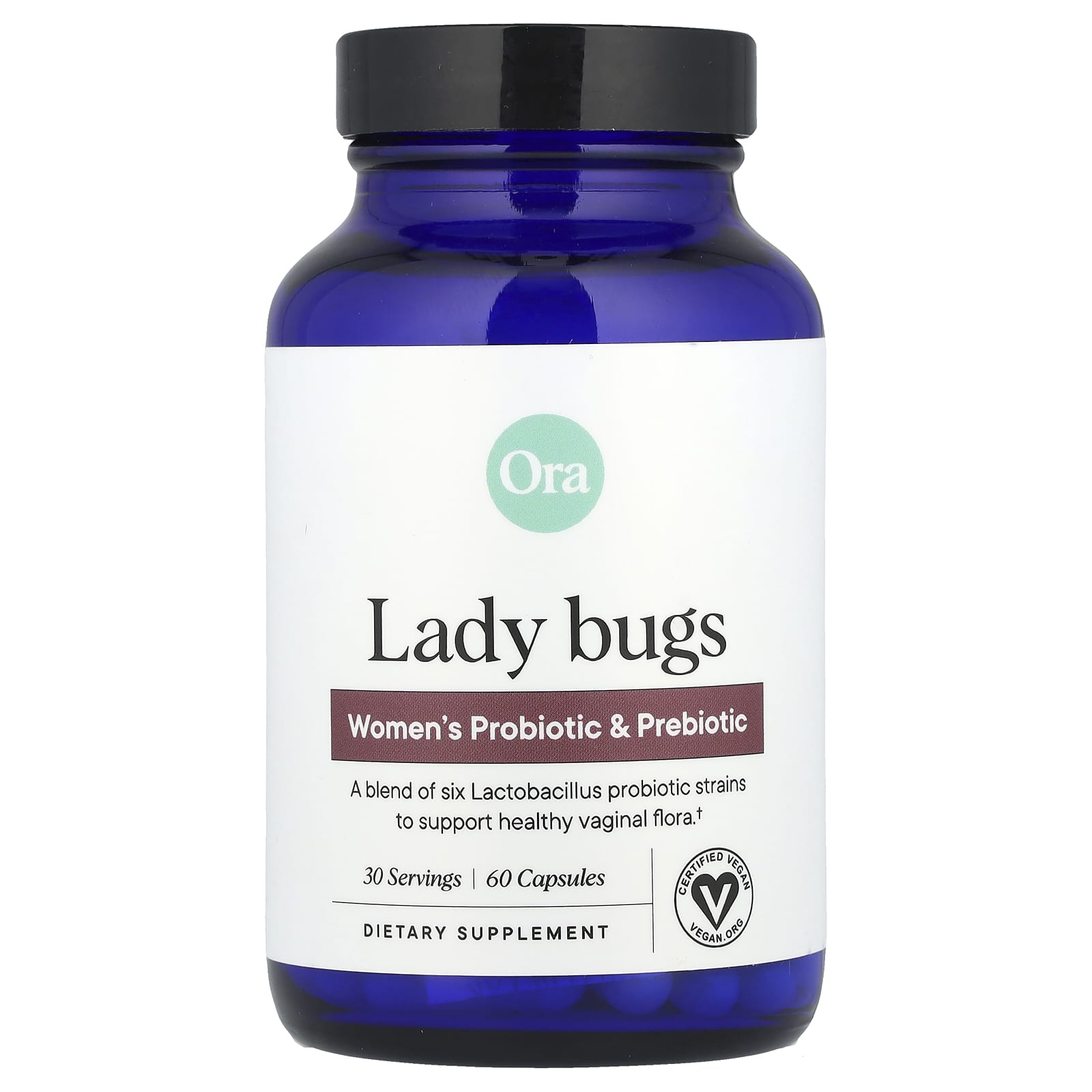 Ora Lady Bugs, Women's Probiotic & Prebiotic – 60 gélules — Tunisie