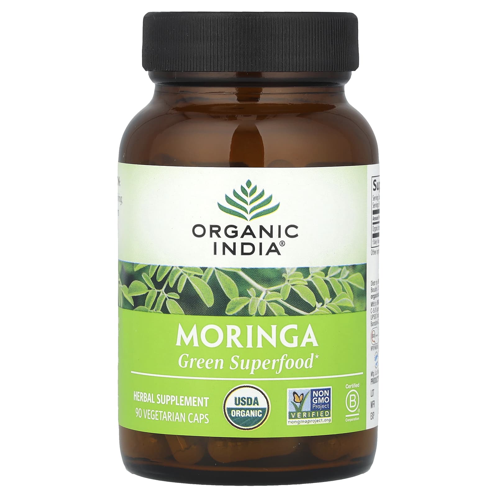 Organic India Moringa, 90 Vegetarian Caps (350 mg per Capsule) — Tunisie
