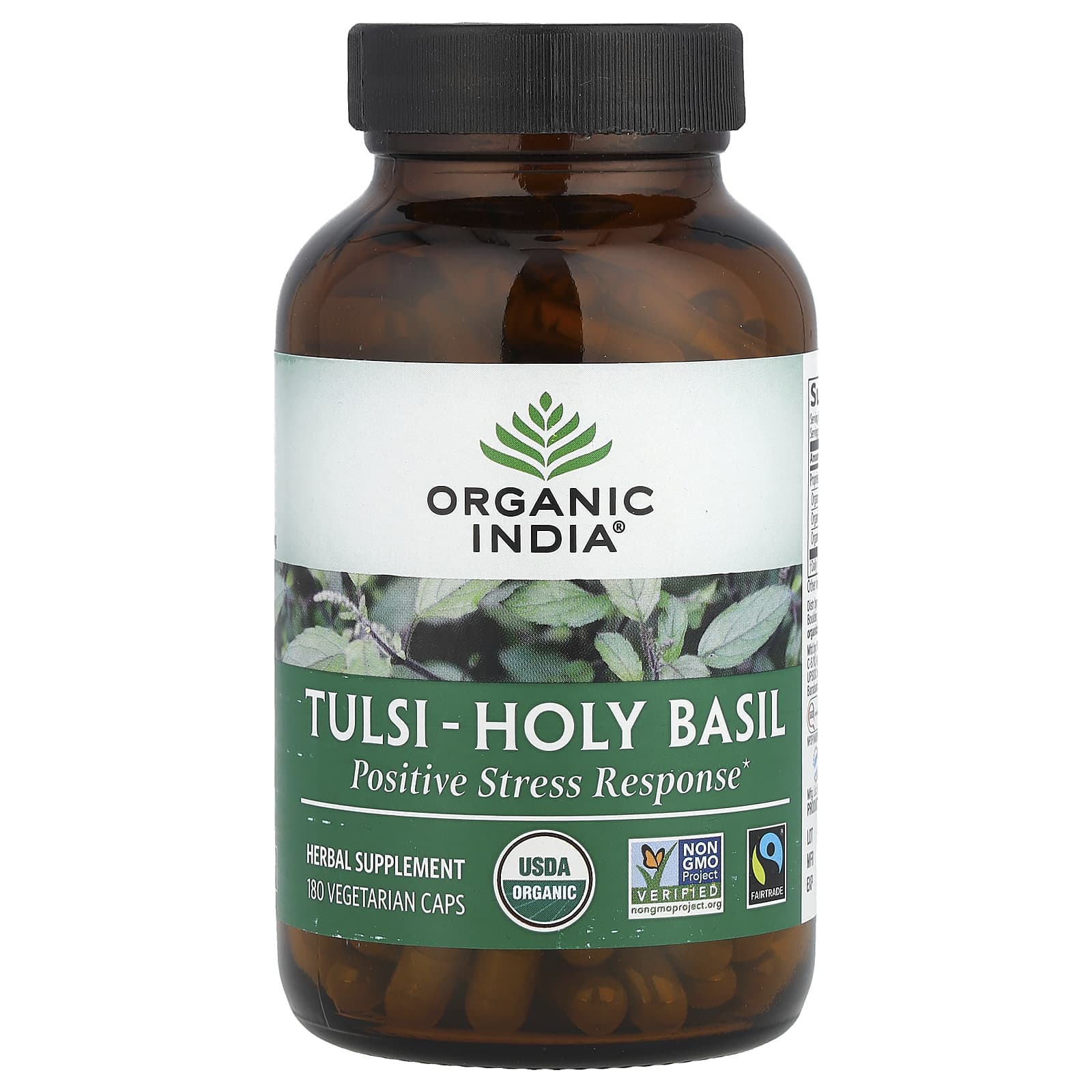 Organic India Tulsi-Holy Basil, 180 Vegetarian Caps — Tunisie