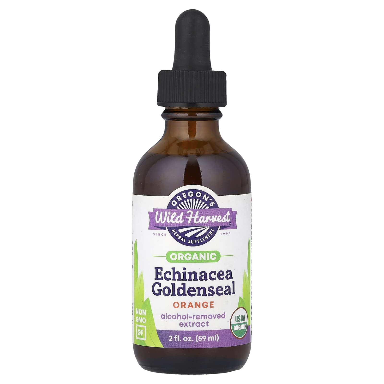 Oregon's Wild Harvest Organic Echinacea Goldenseal – Orange – 59 ml — Tunisie