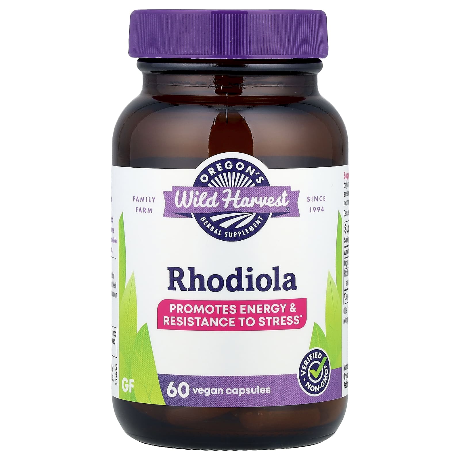 Oregon's Wild Harvest Rhodiola – 60 gélules véganes — Tunisie