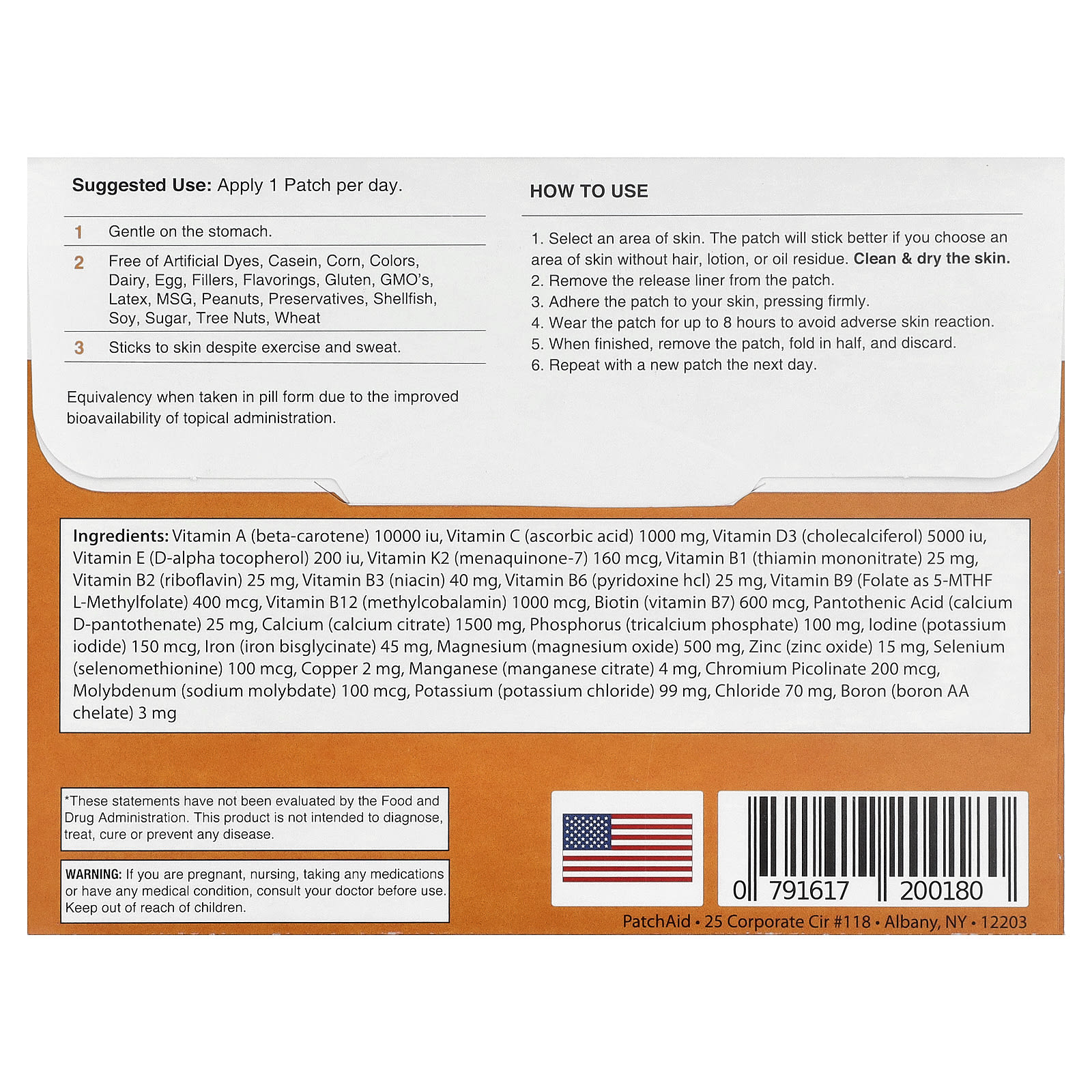 PatchAid Multivitamin Patch, 30 Patches — photo 2 sur 2