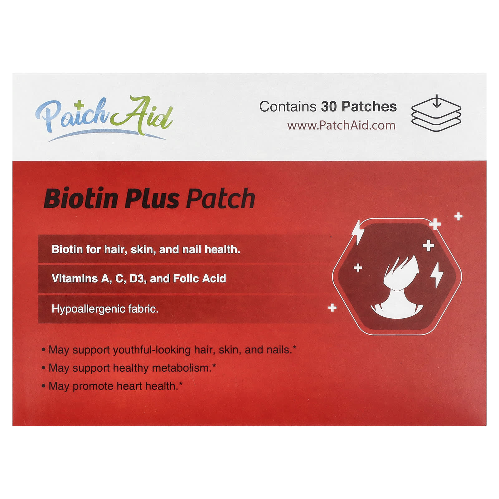 PatchAid Biotin Plus Patch, 30 Patches — Tunisie
