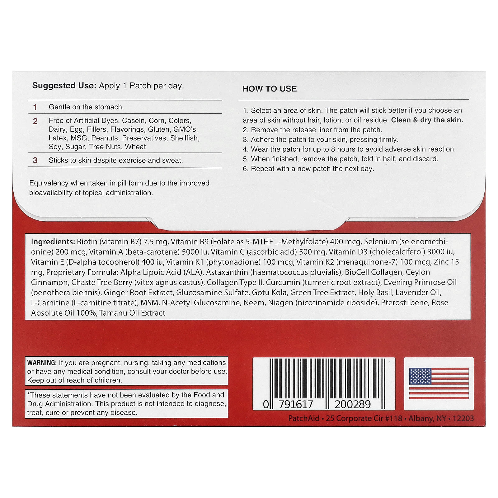 PatchAid Biotin Plus Patch, 30 Patches — photo 2 sur 2