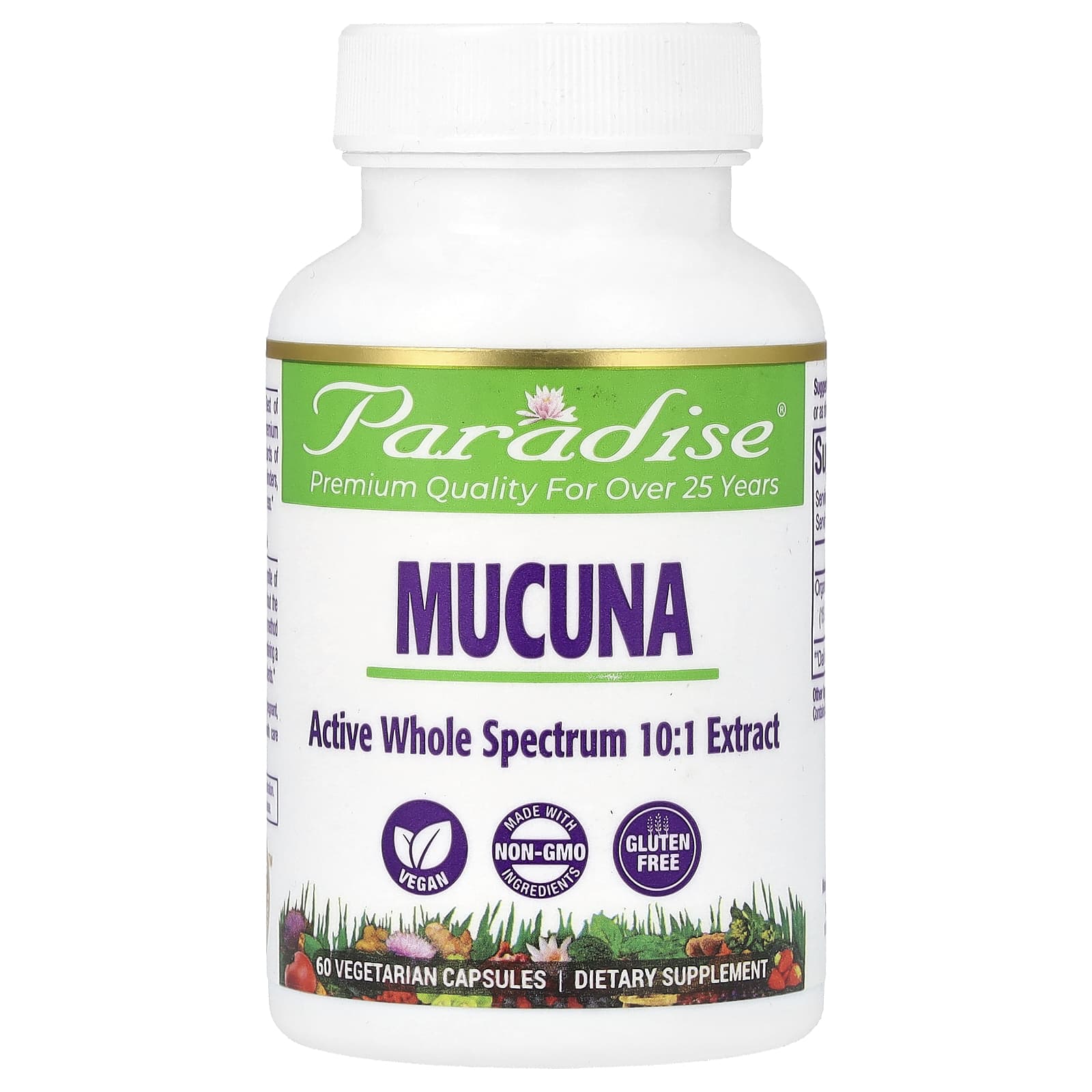Paradise Herbs Mucuna – 60 gélules végétales — Tunisie