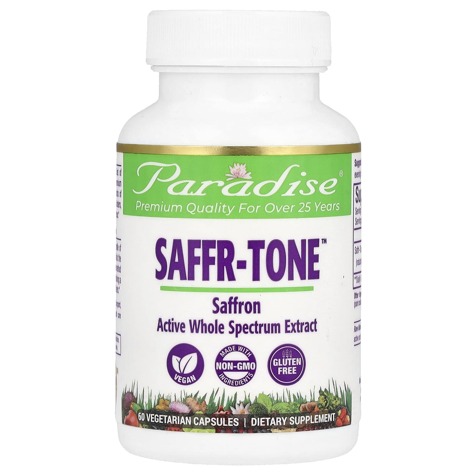 Paradise Herbs Saffr-Tone – 60 gélules végétales — Tunisie