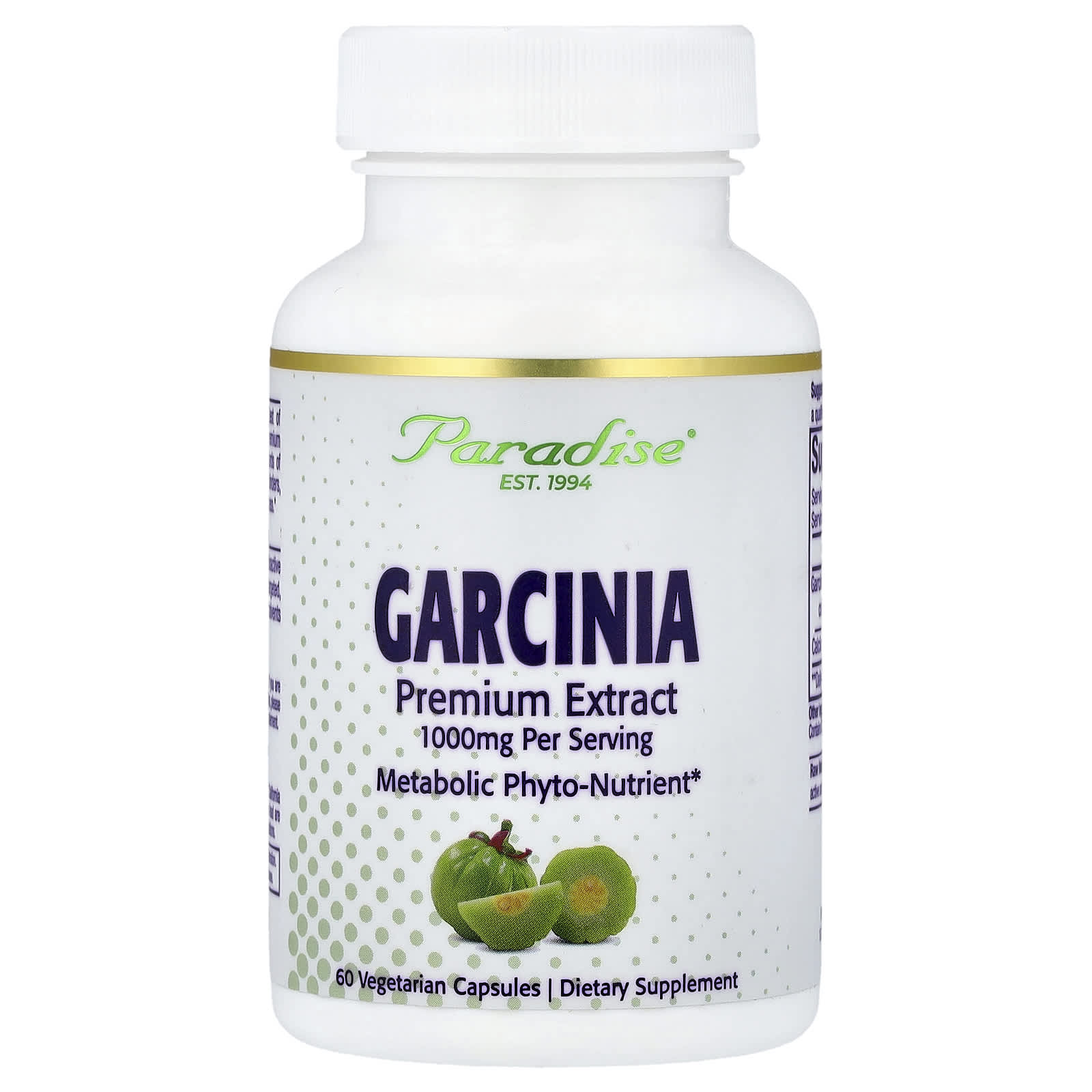 Paradise Herbs Garcinia Premium Extract – 60 gélules végétales — Tunisie