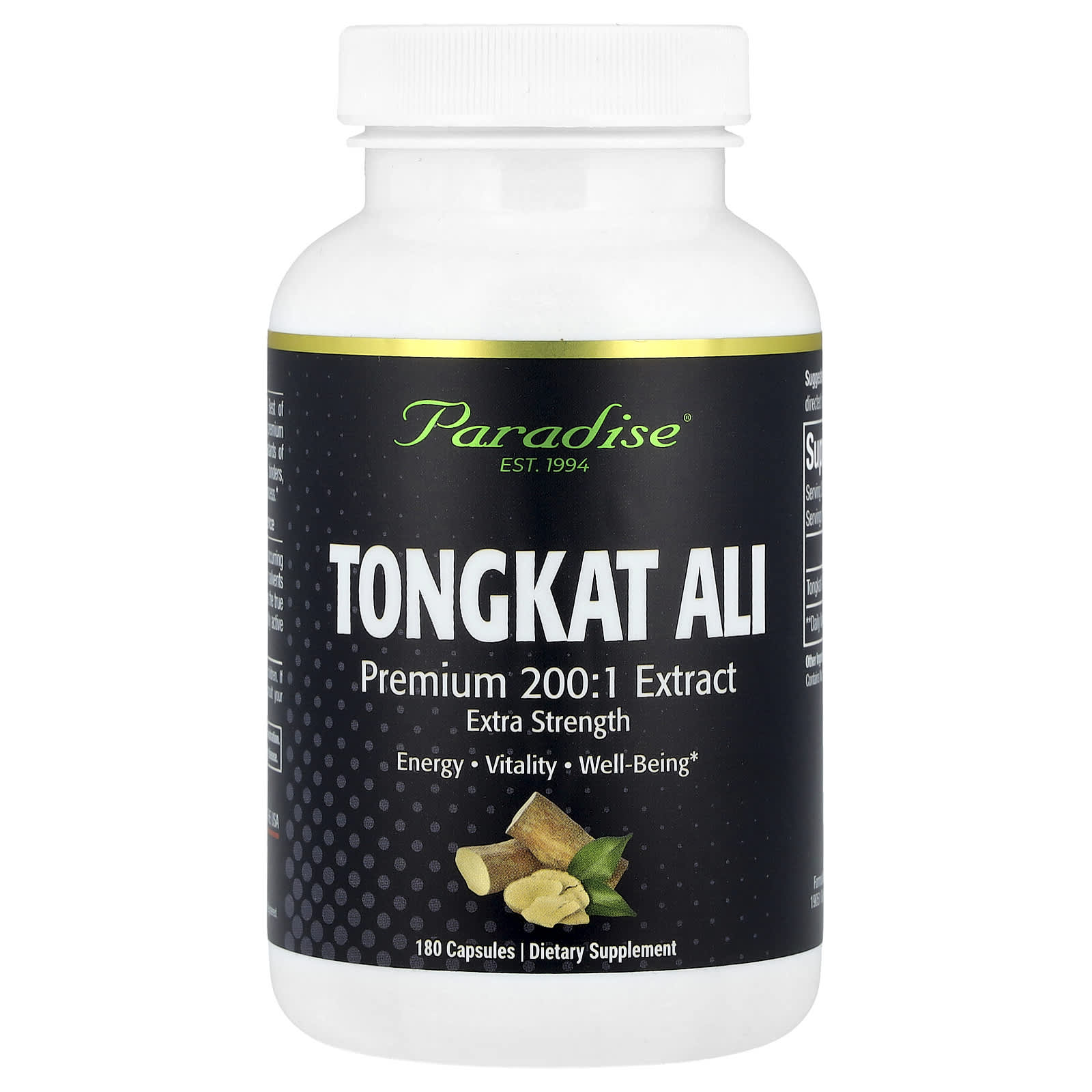 Paradise Herbs Tongkat Ali – 180 gélules — Tunisie