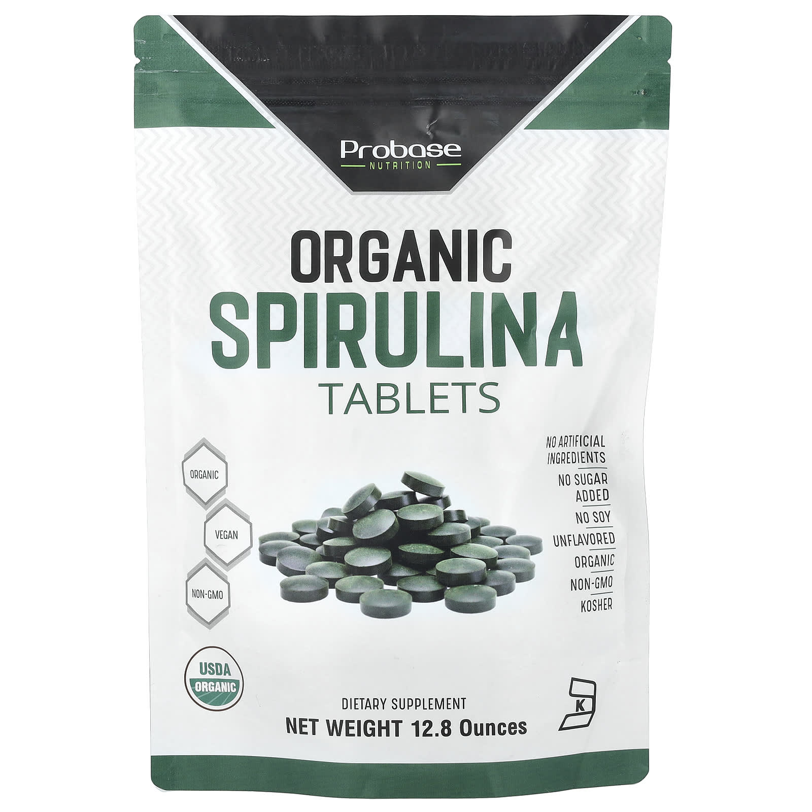 Probase Nutrition Organic Spirulina Tablets – 12,8 oz — Tunisie