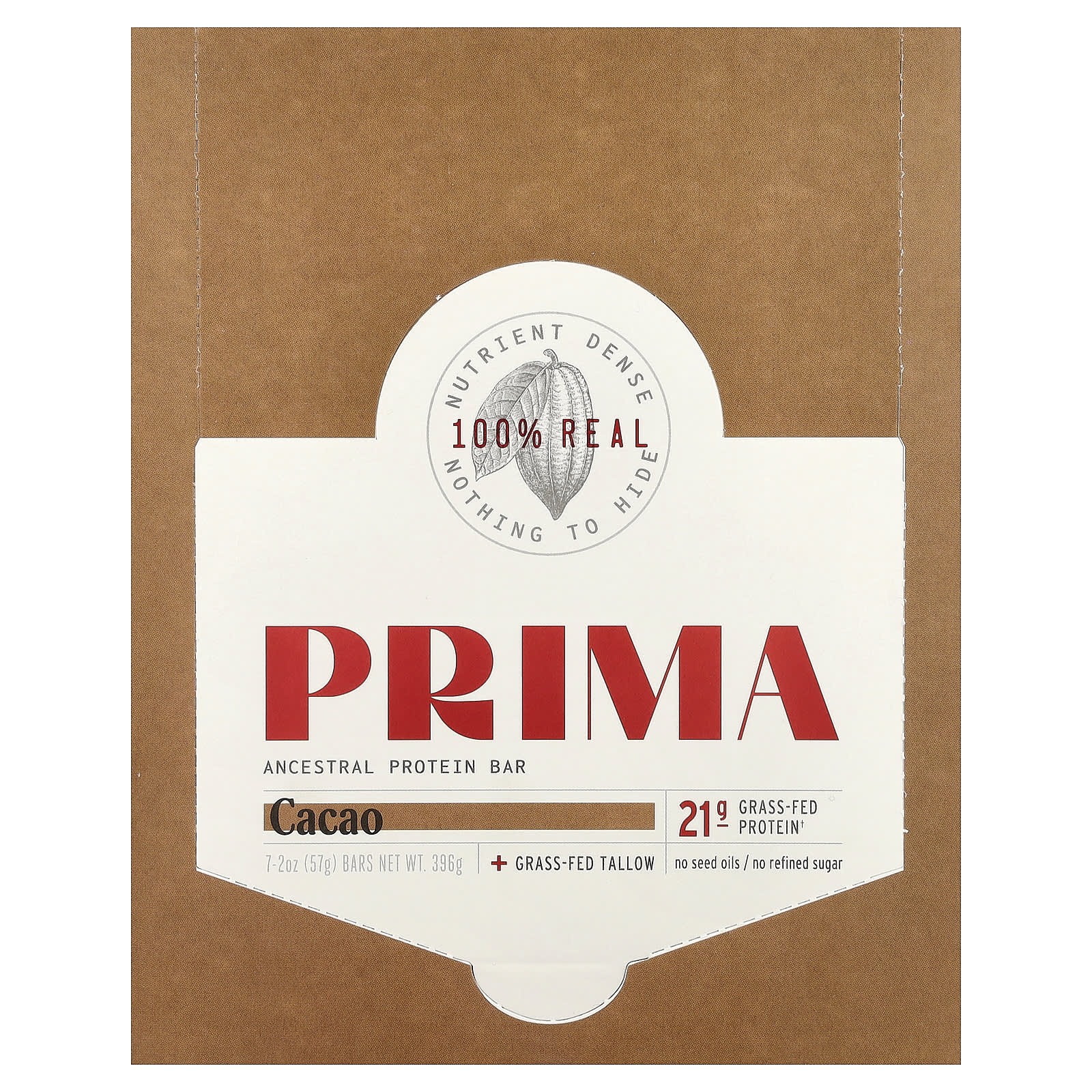 Prima Ancestral Protein Bar, Cacao – 57 g — Tunisie