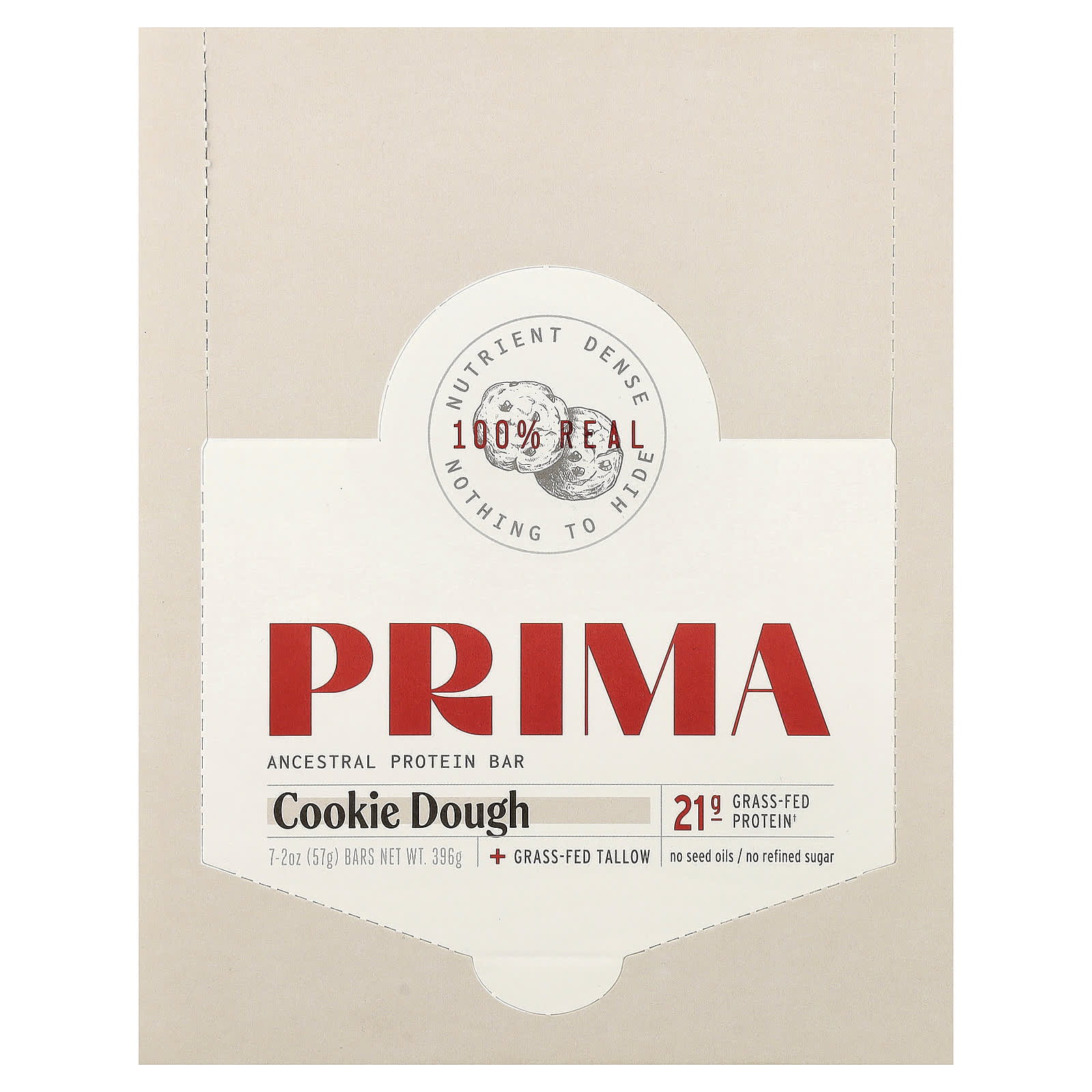 Prima Ancestral Protein Bar – Cookie Dough – 57 g — Tunisie