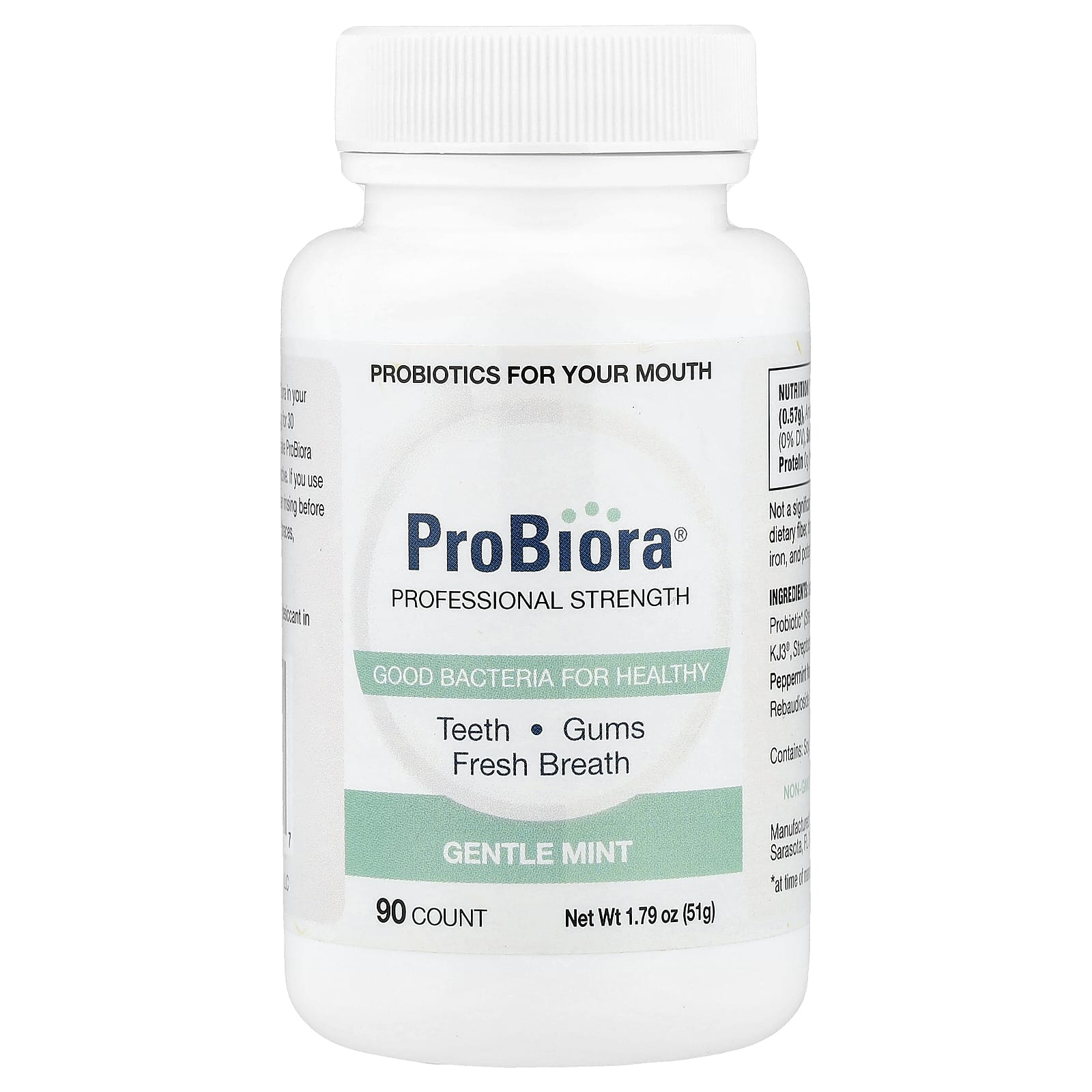 ProBiora Dental Probiotics – Gentle Mint – 90 comprimés — Tunisie