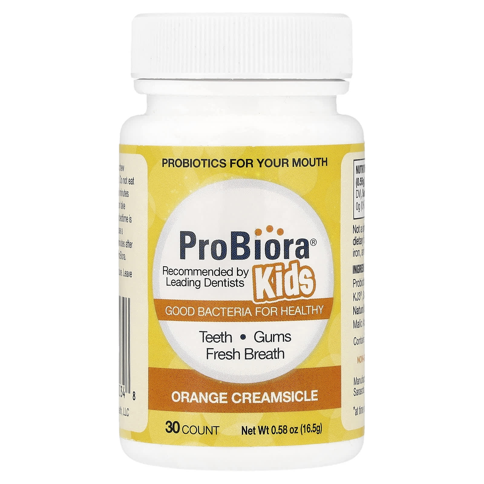 ProBiora Kids, Dental Probiotics – Orange Creamsicle – 30 comprimés — Tunisie