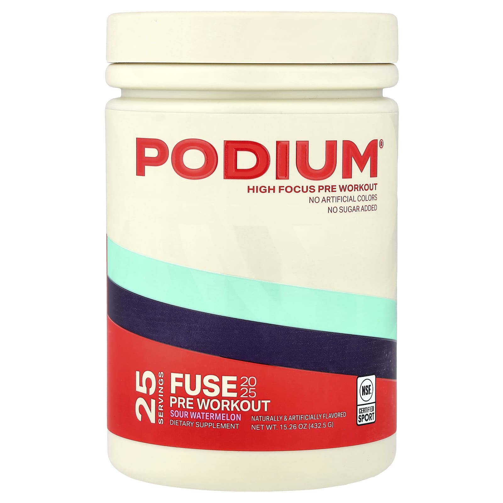 Podium Nutrition Fuse 2025 Pre Workout – Sour Watermelon – 432,5 g — Tunisie