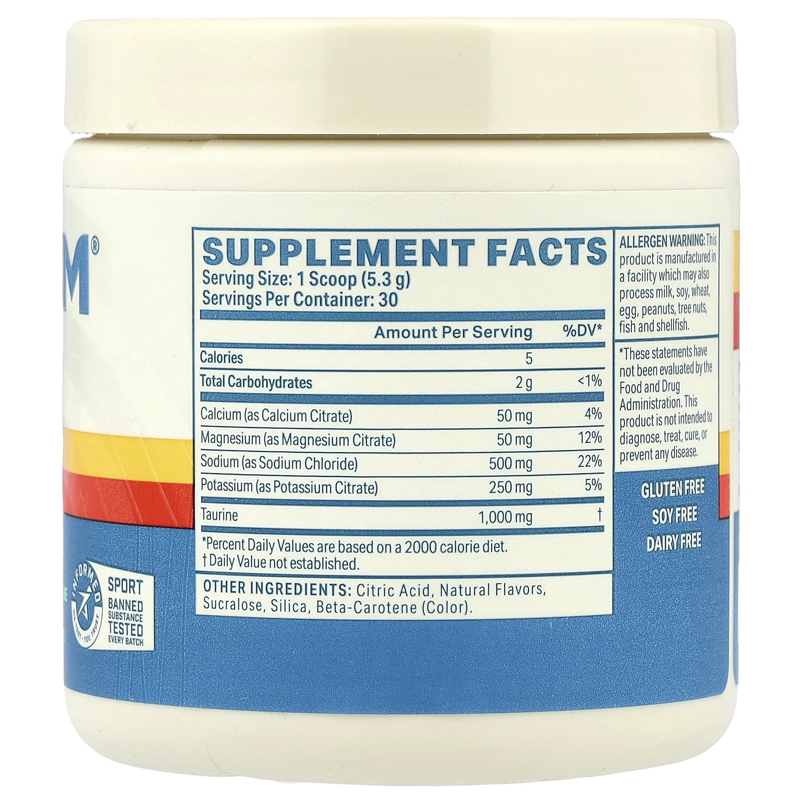 Podium Nutrition Salt + Electrolytes – Tropical Lime – 159 g — photo 2 sur 2