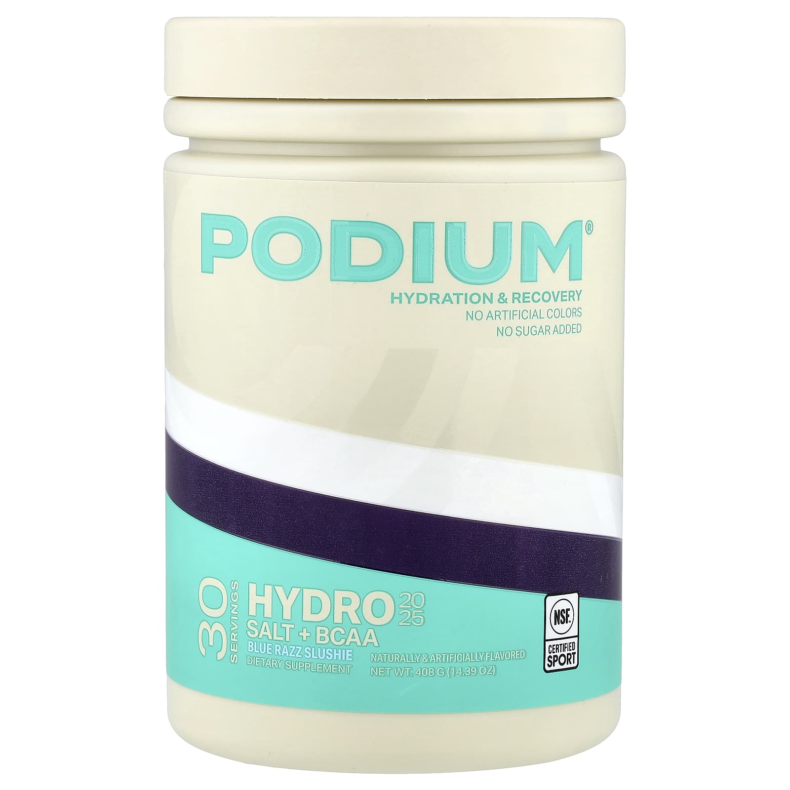Podium Nutrition Hydro & Salt 2025 + BCAA – Blue Razz Slushie – 408 g — Tunisie