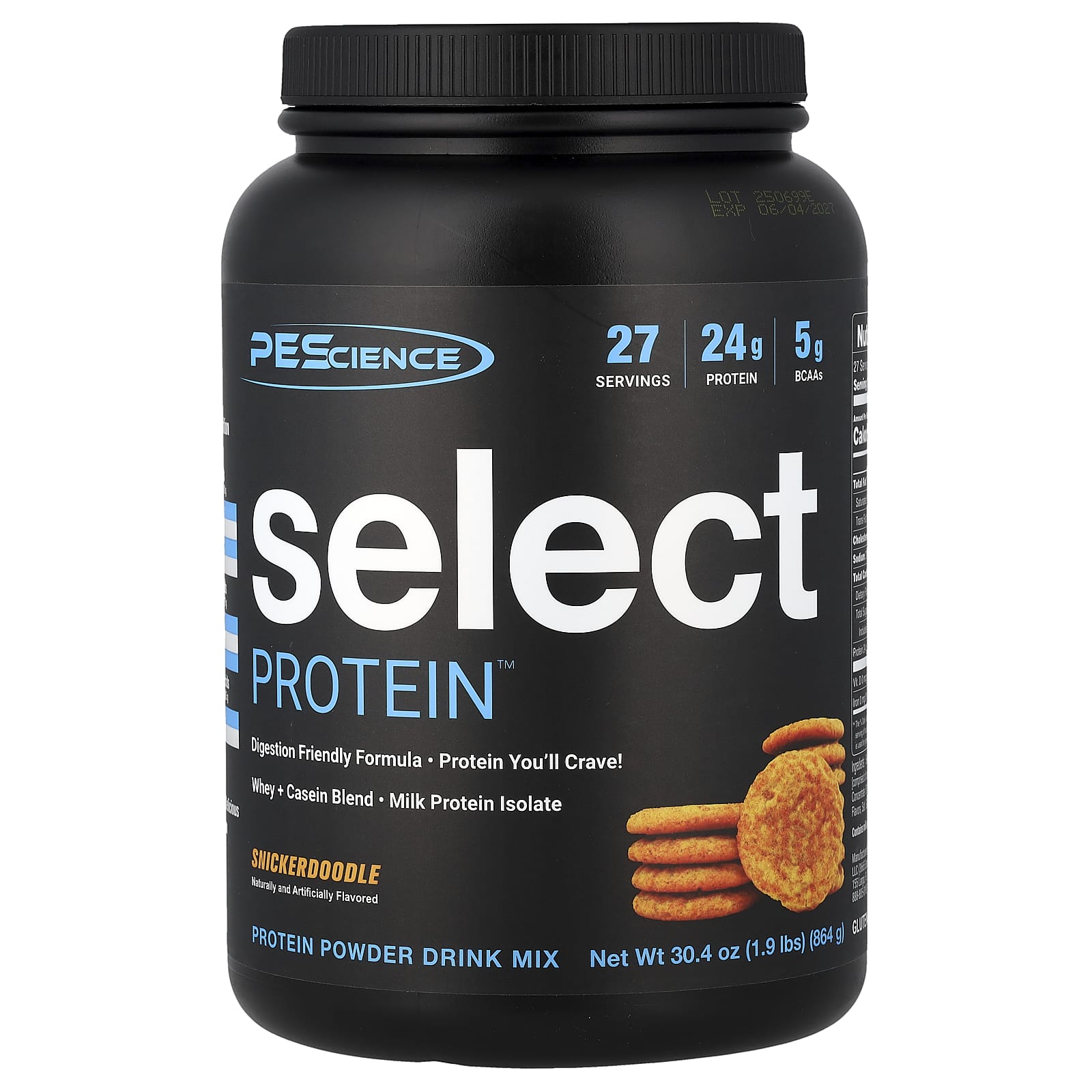 PEScience Select Protein Powder Drink Mix, Snickerdoodle – 864 g — Tunisie