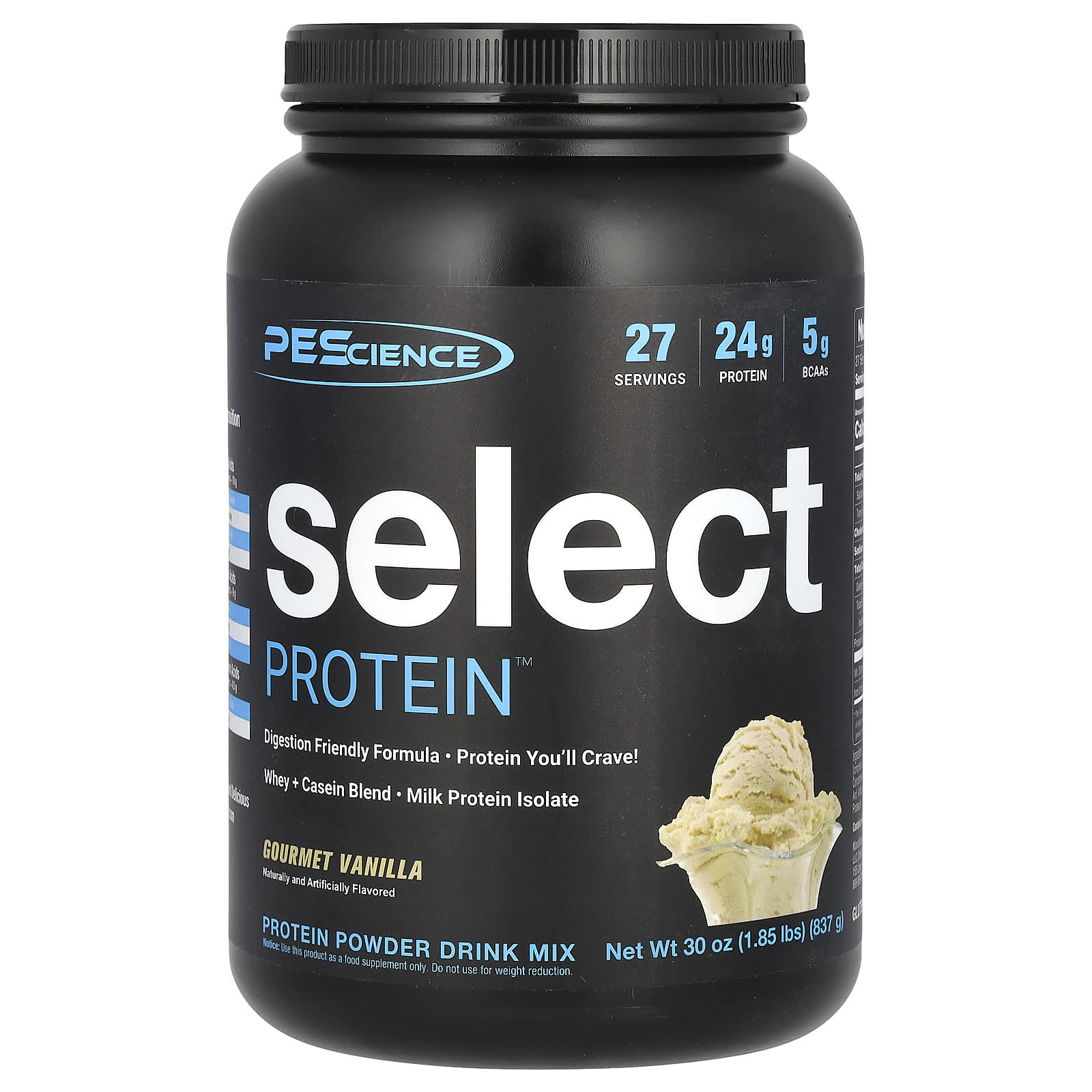 PEScience Select Protein Powder Drink Mix – Gourmet Vanilla – 837 g — Tunisie