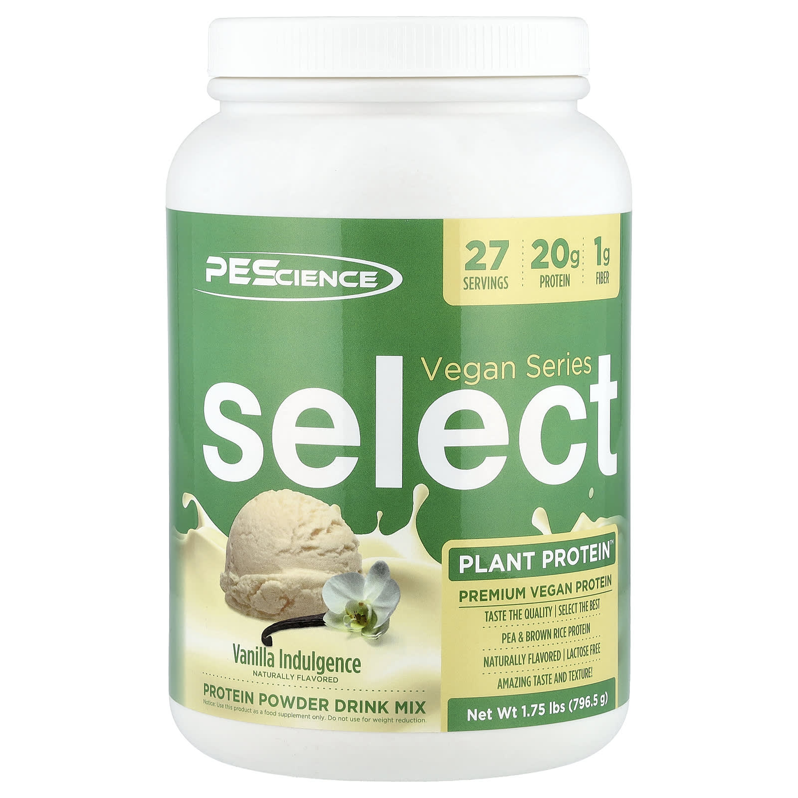 PEScience Vegan Series, Select Plant Protein – Vanilla Indulgence – 796,5 g — Tunisie
