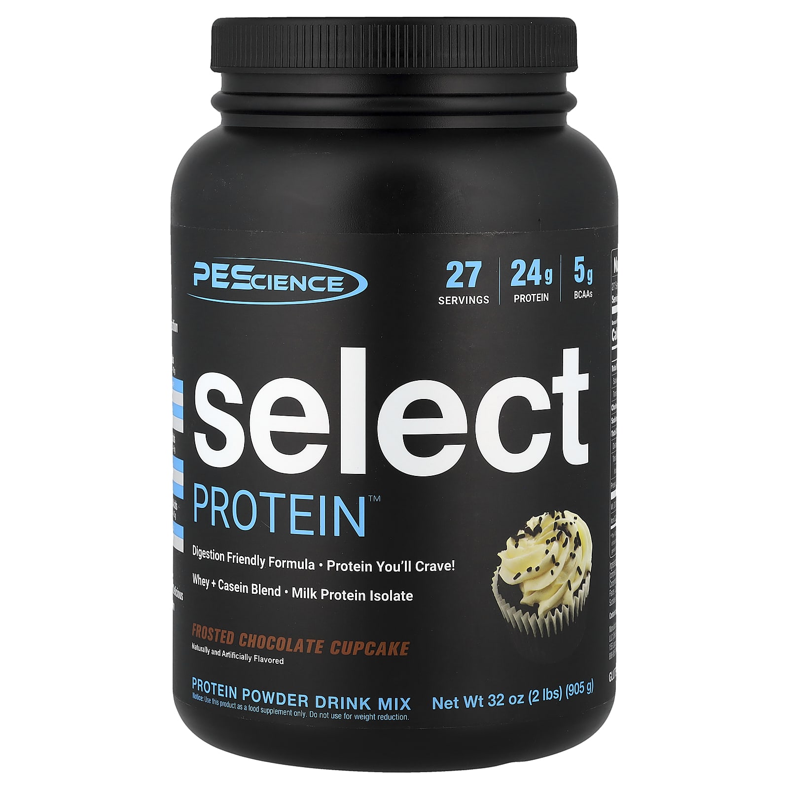 PEScience Select Protein, Protein Powder Drink Mix – Frosted Chocolate Cupcake – 905 g — Tunisie
