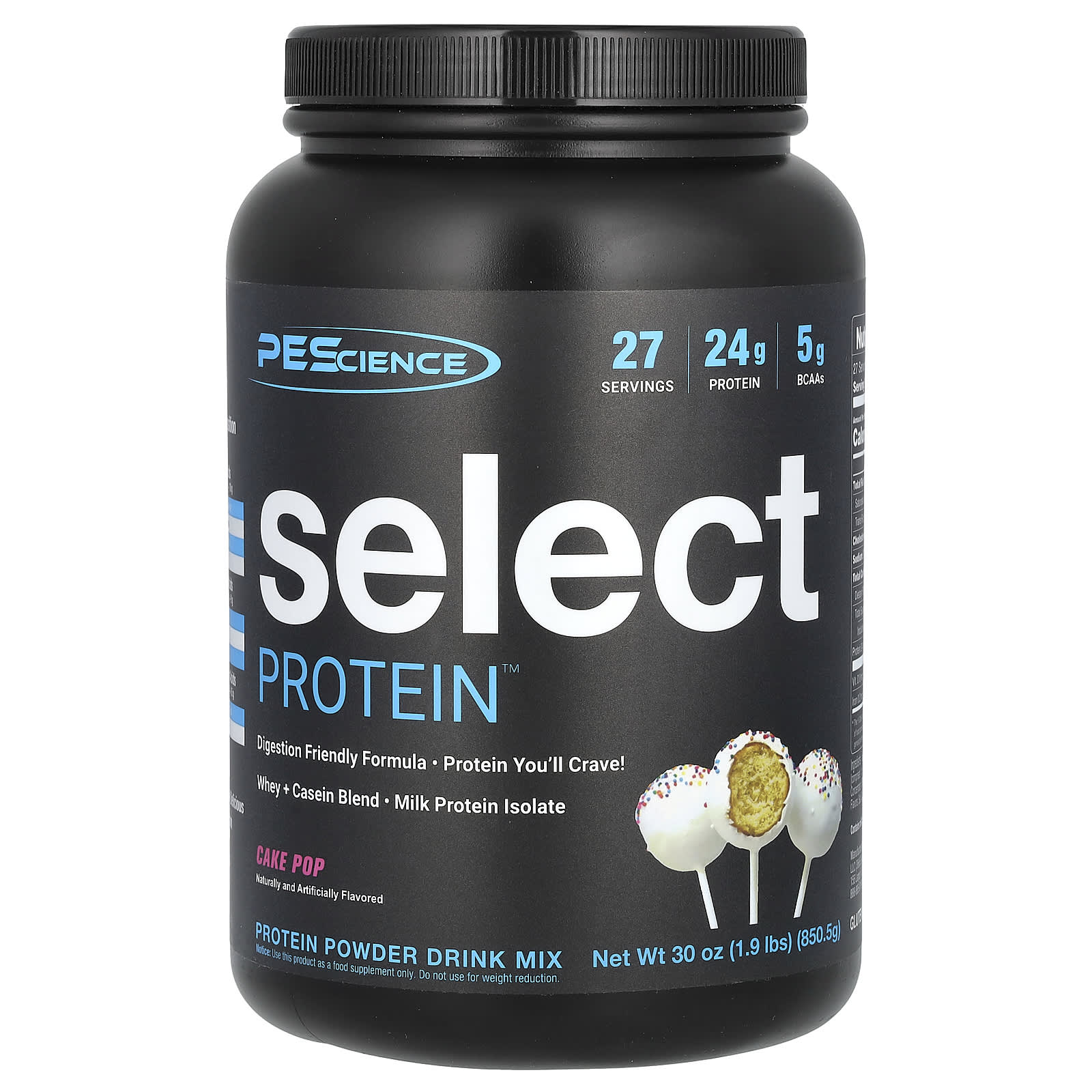 PEScience Select Protein Powder Drink Mix, Cake Pop – 850,5 g — Tunisie