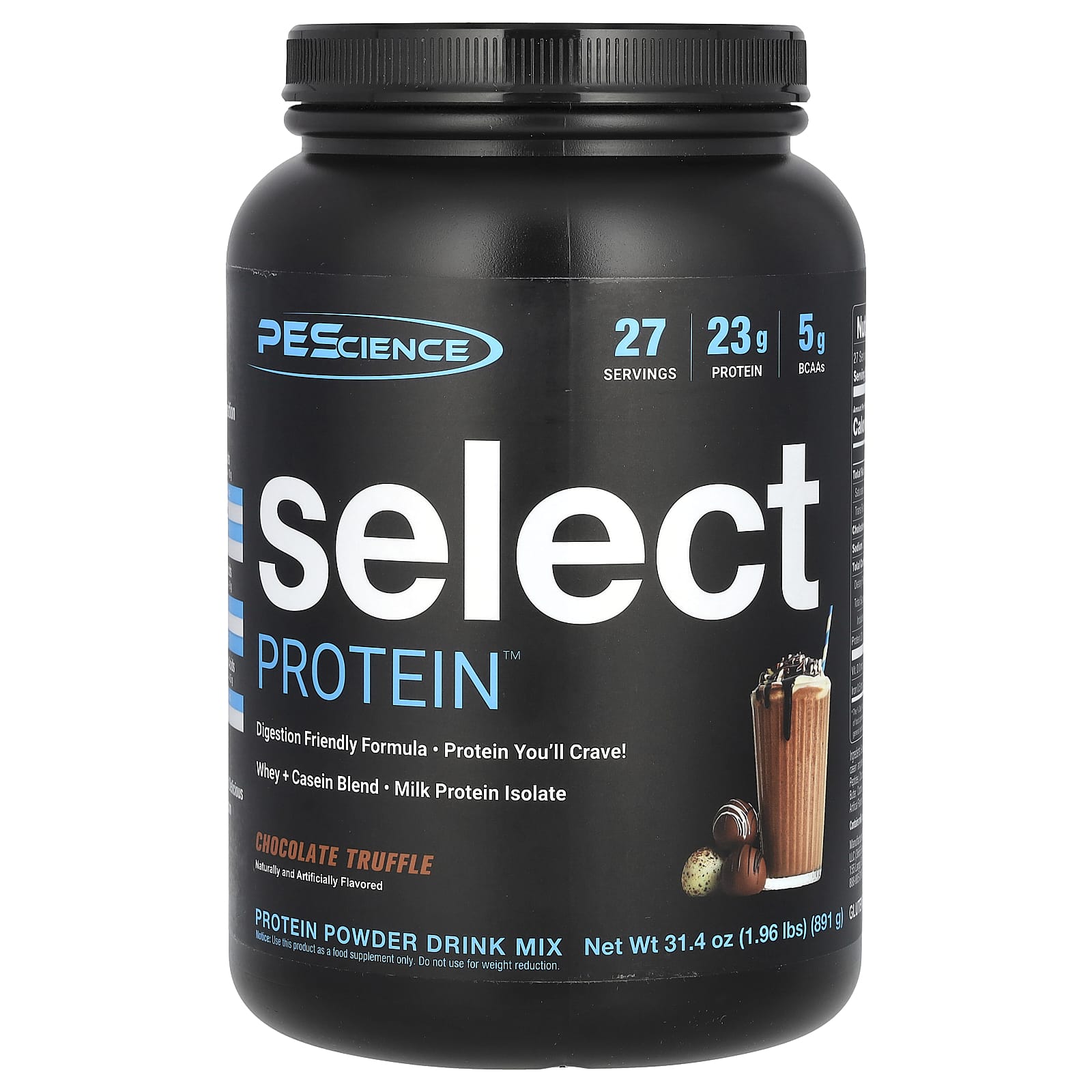 PEScience Select Protein Powder Drink Mix – Chocolate Truffle – 891 g — Tunisie