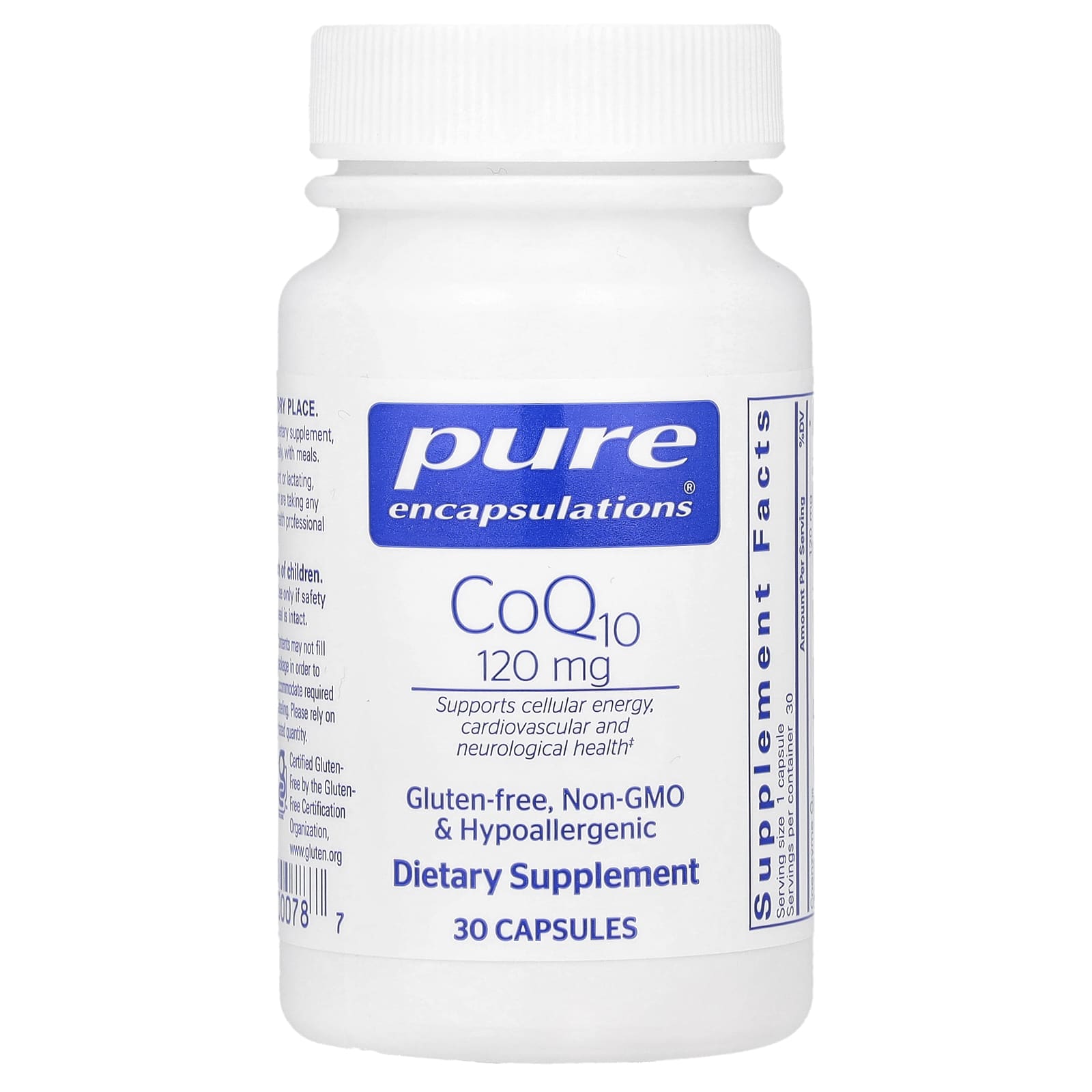 Pure Encapsulations CoQ10 – 30 gélules — Tunisie