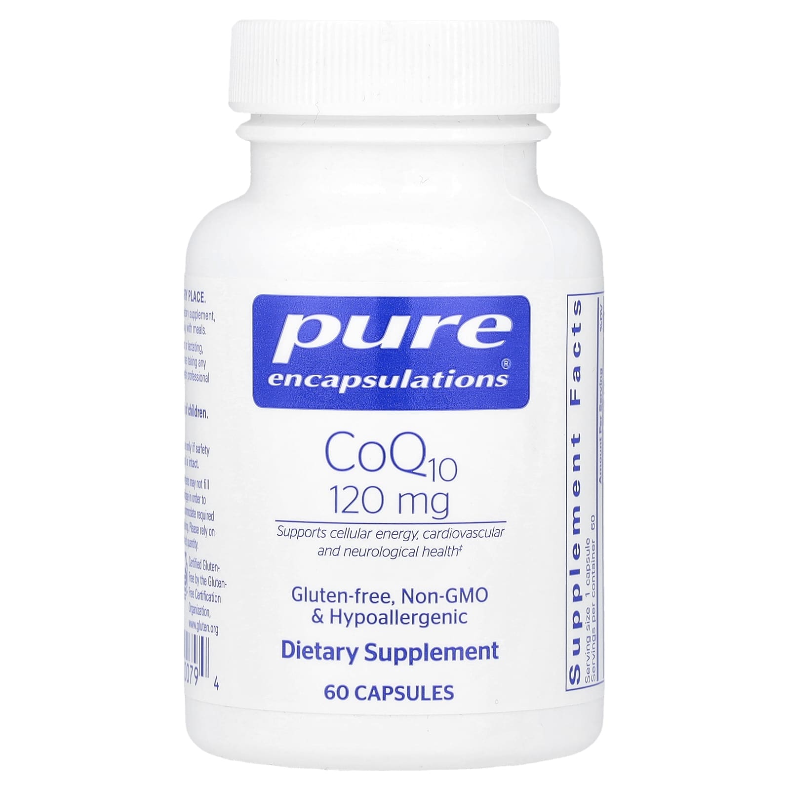 Pure Encapsulations CoQ10 – 120 mg – 60 gélules — Tunisie
