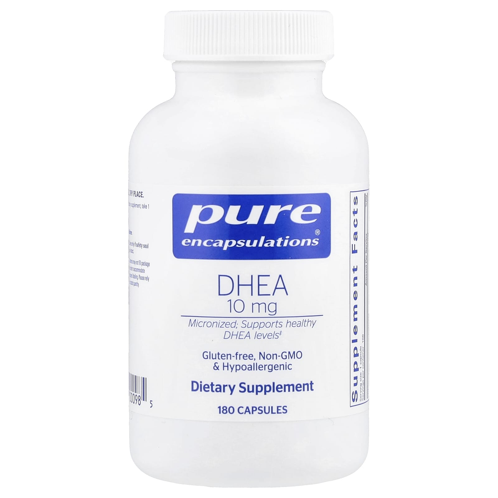 Pure Encapsulations DHEA – 180 gélules — Tunisie