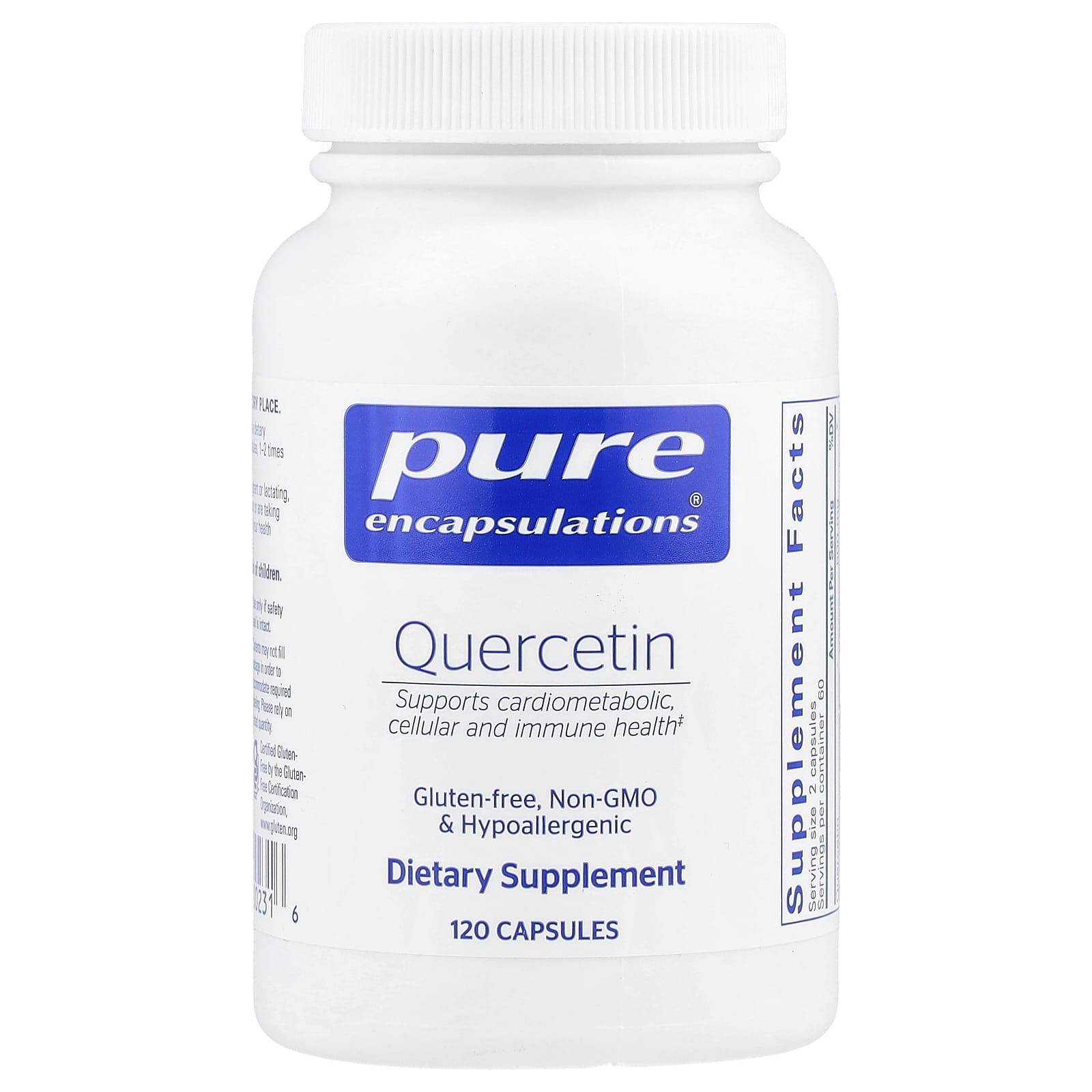 Pure Encapsulations Quercetin – 120 gélules — Tunisie