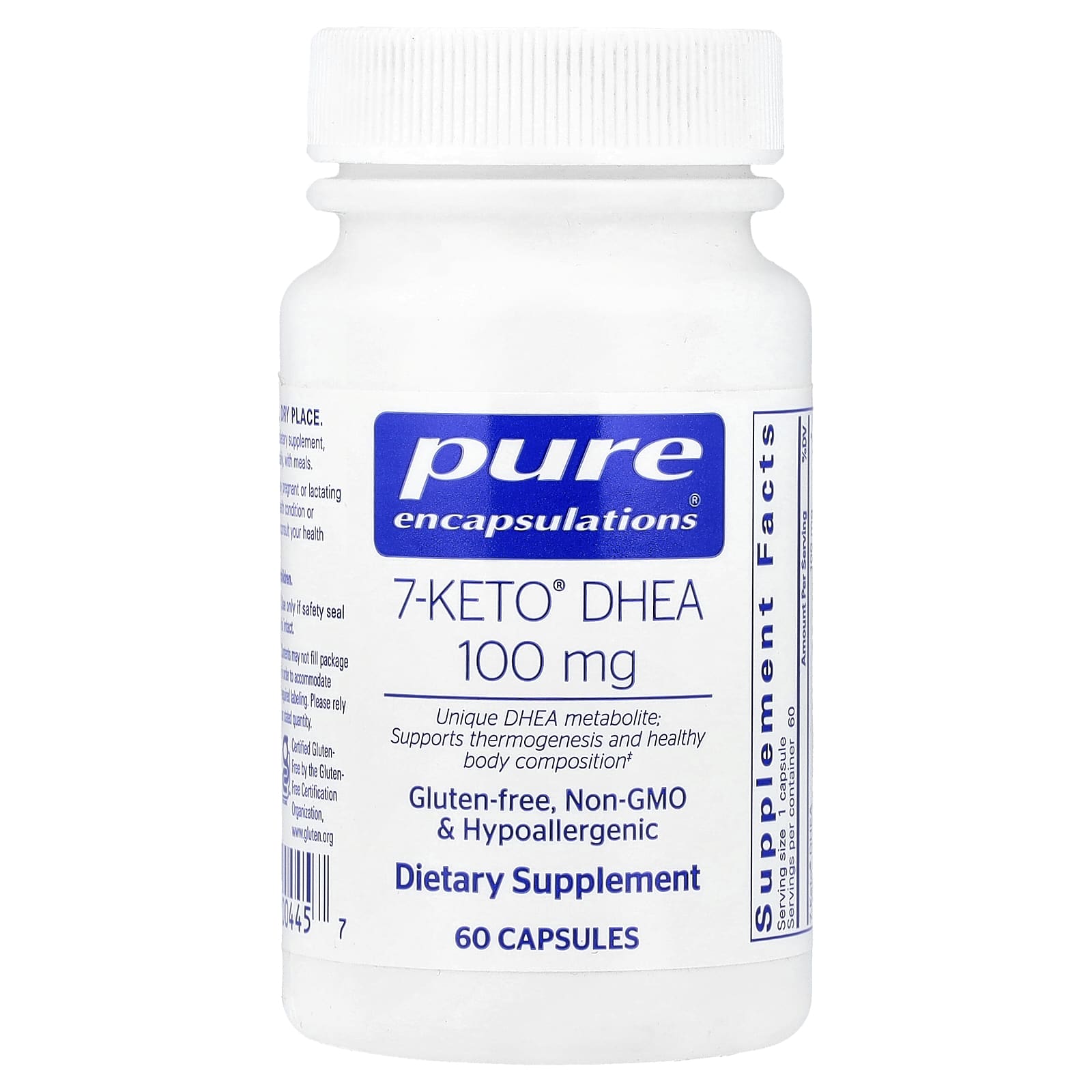 Pure Encapsulations 7-Keto DHEA – 100 mg – 60 gélules — Tunisie