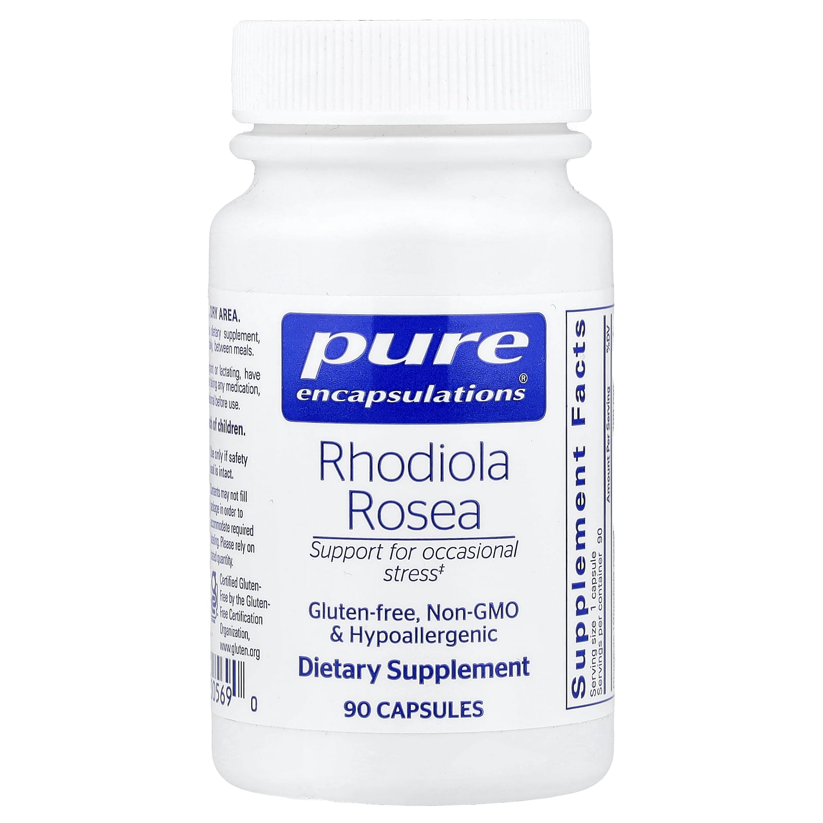 Pure Encapsulations Rhodiola Rosea – 90 gélules — Tunisie
