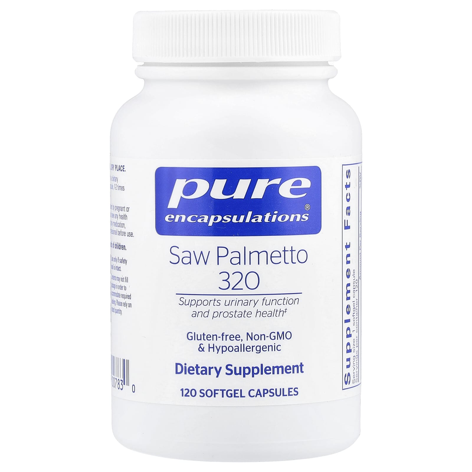 Pure Encapsulations Saw Palmetto 320 – 120 capsules molles — Tunisie