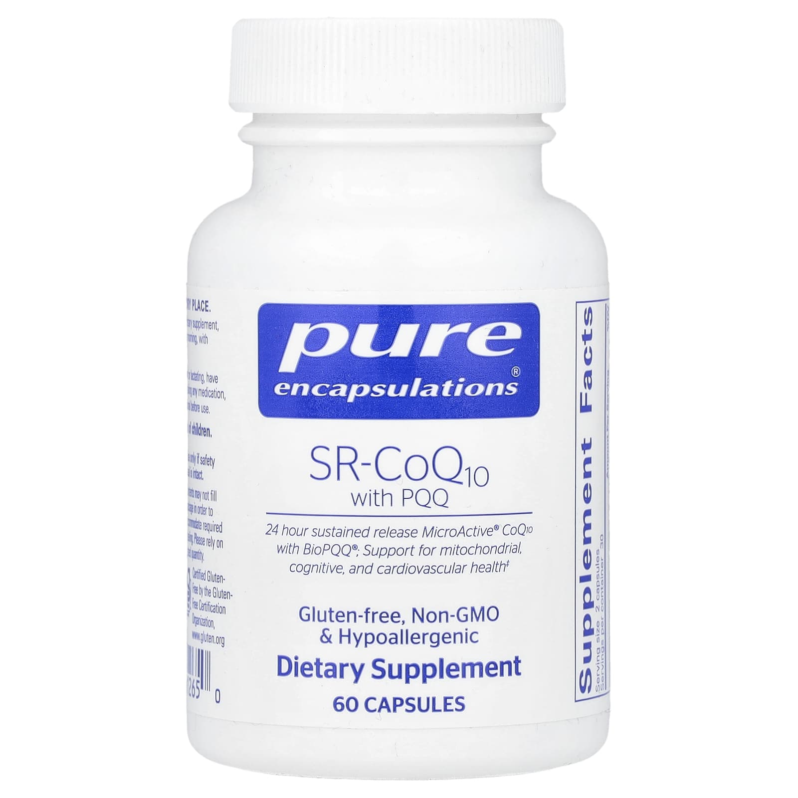 Pure Encapsulations SR-CoQ10 with PQQ – 60 gélules — Tunisie