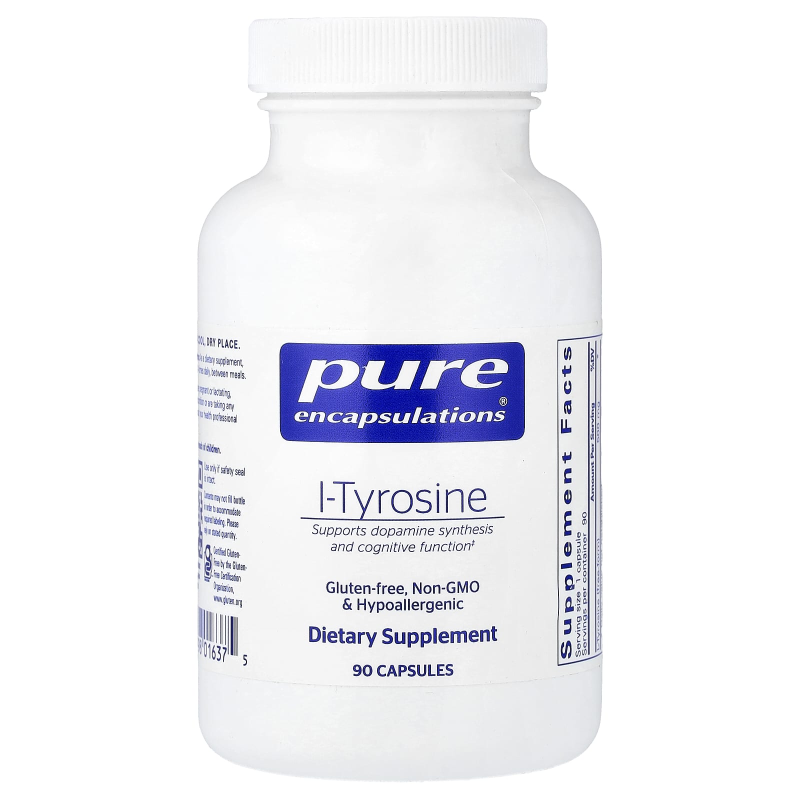 Pure Encapsulations L-Tyrosine – 90 gélules — Tunisie
