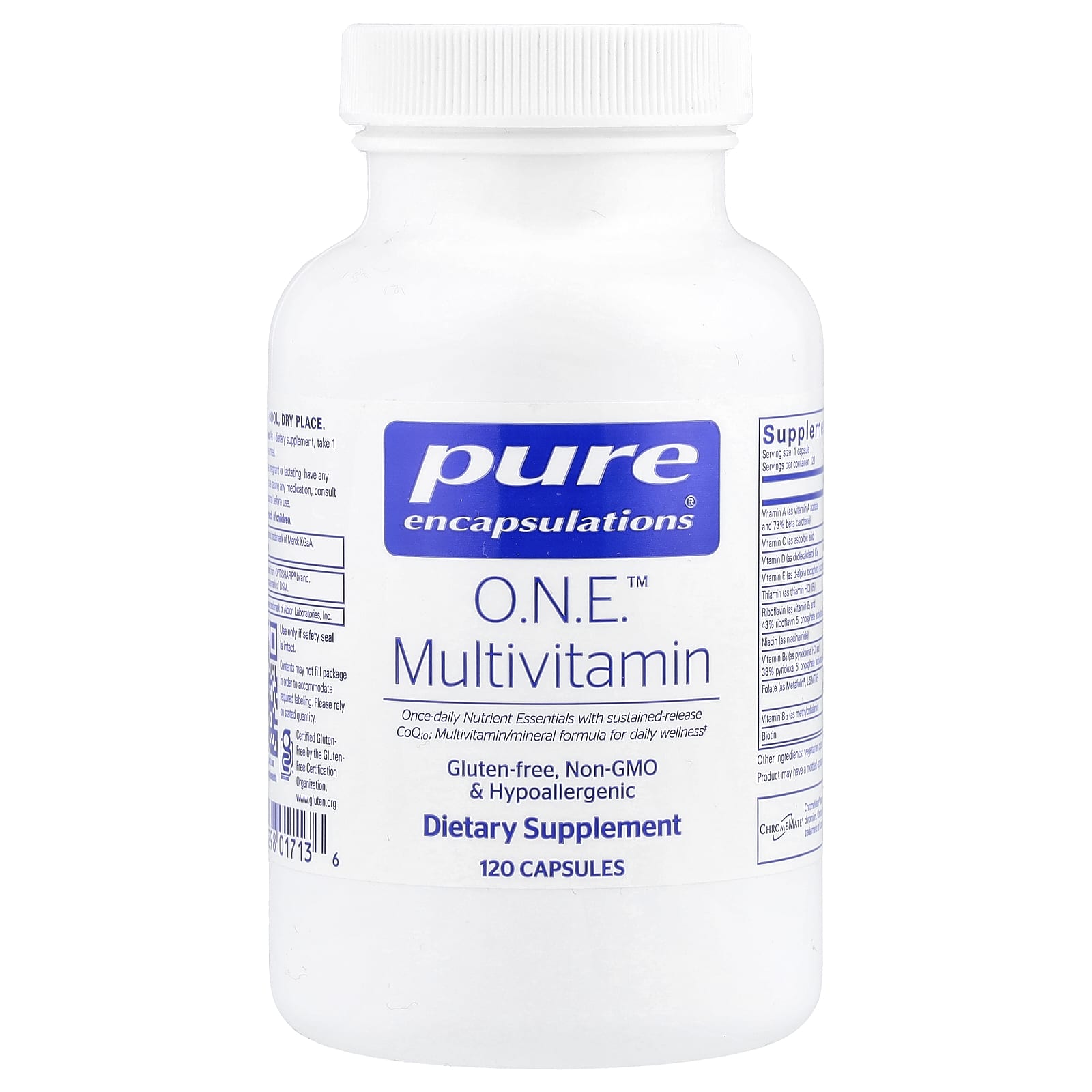 Pure Encapsulations O.N.E. Multivitamin – 120 gélules — Tunisie