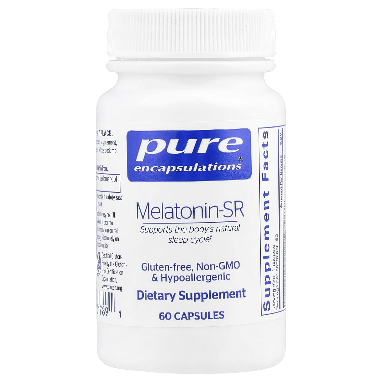 Pure Encapsulations Melatonin-SR – 60 gélules — Tunisie