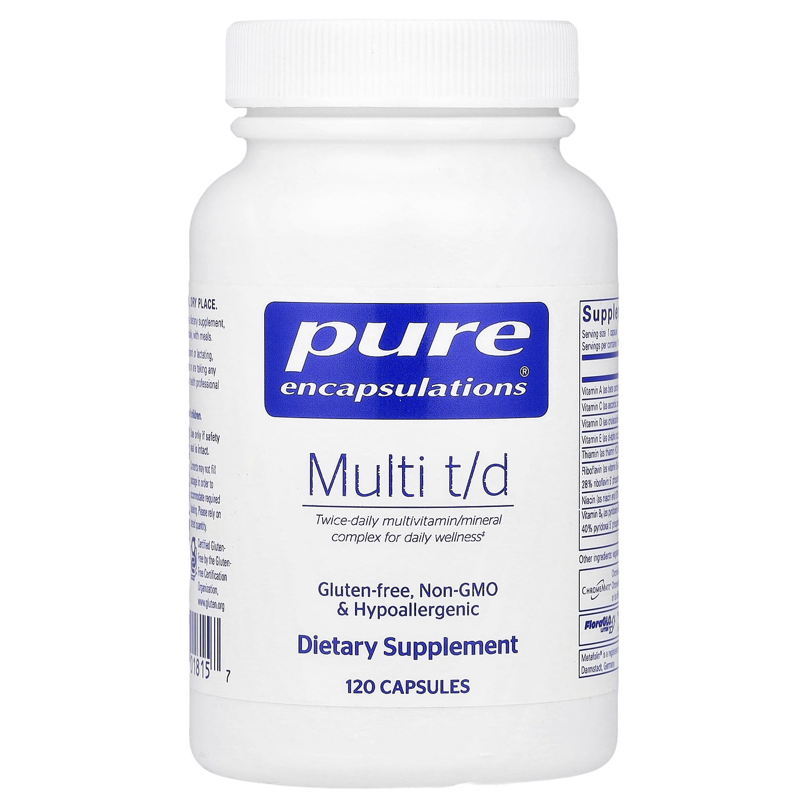 Pure Encapsulations Multi T/D – 120 gélules — Tunisie