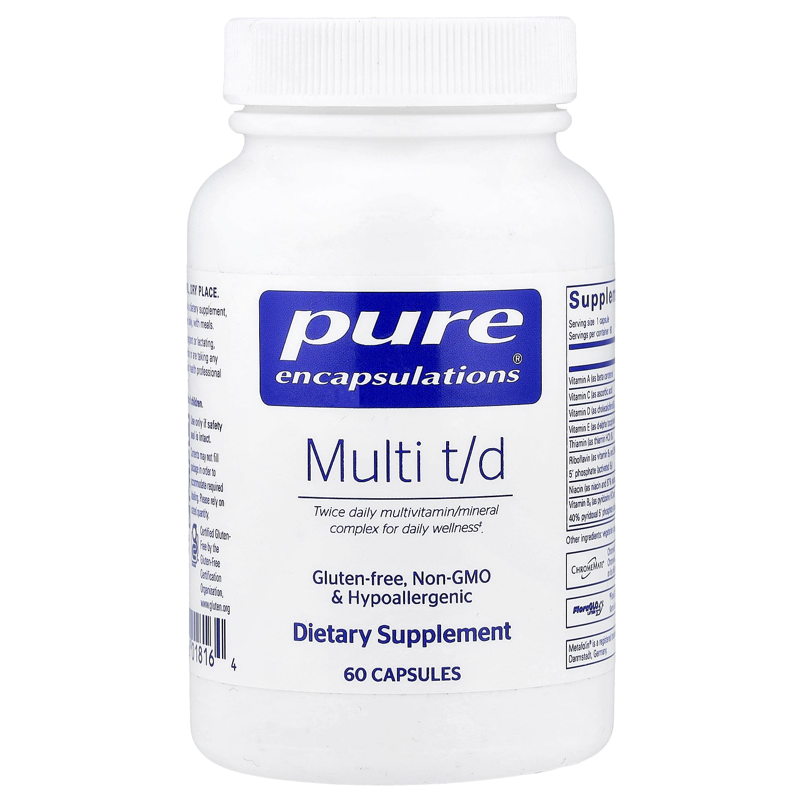 Pure Encapsulations Multi T/D – 60 gélules — Tunisie