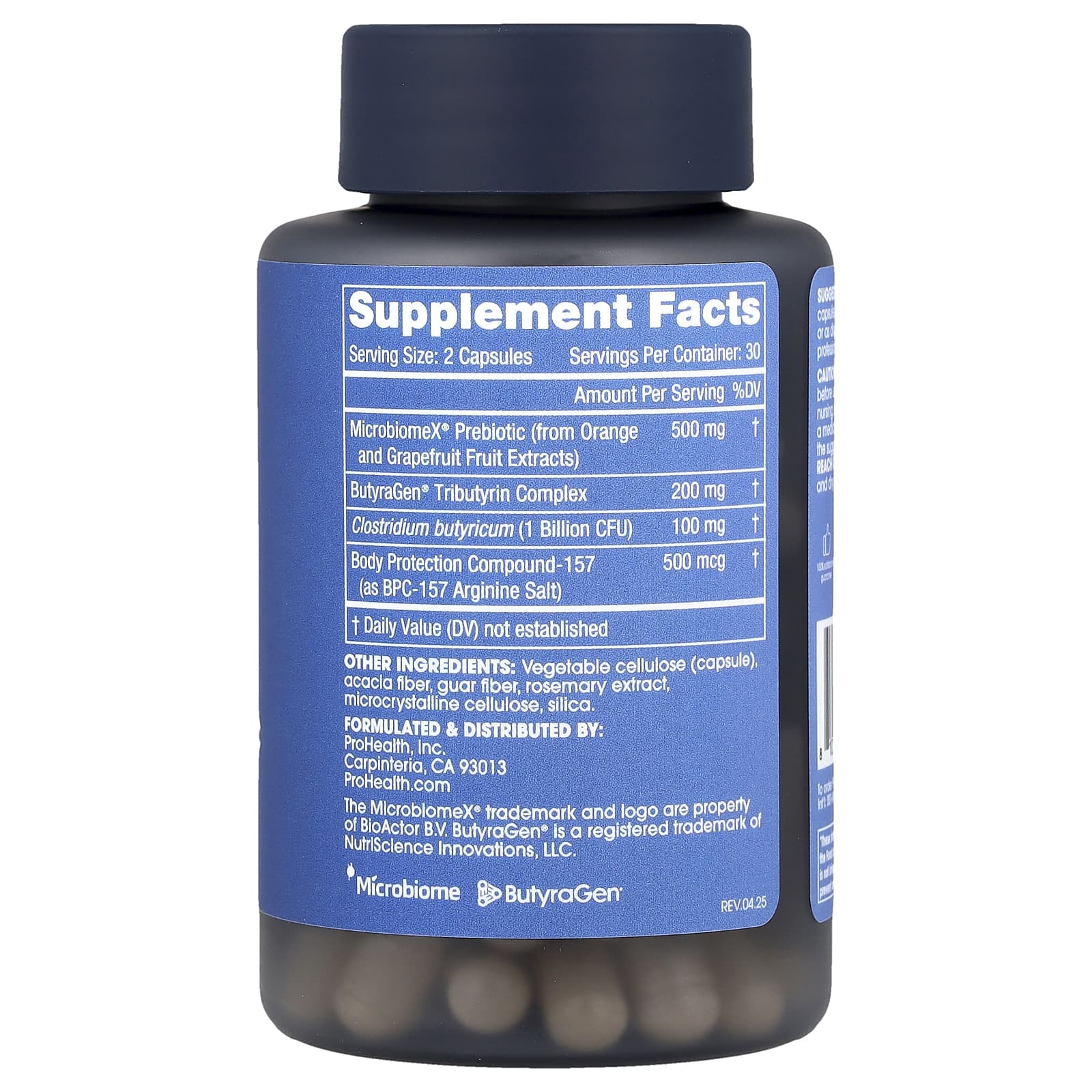 ProHealth Longevity BPC-157 Ultra Probiotic – 60 gélules — photo 2 sur 2