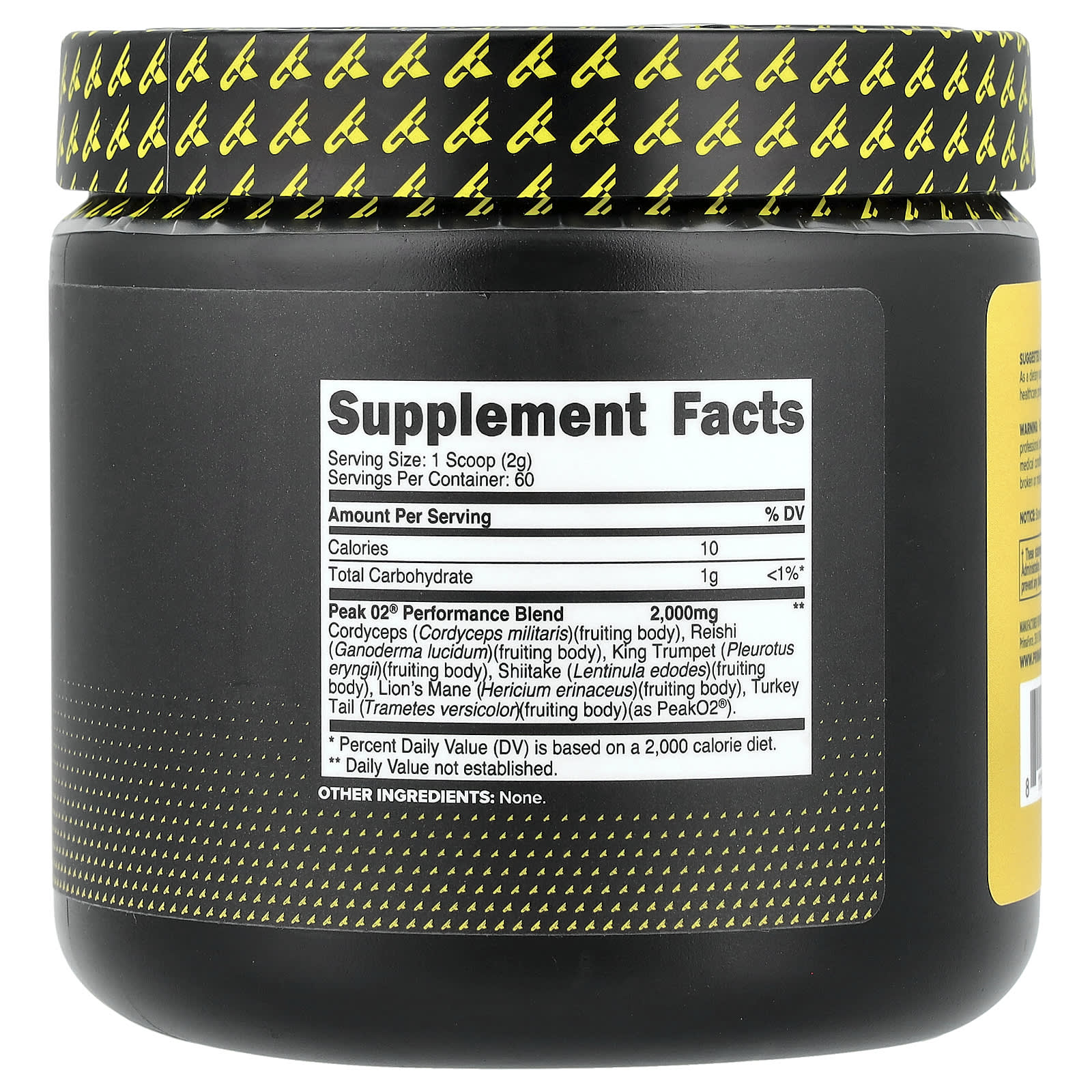 Primaforce Peak O2, Ultimate Mushroom Blend – Sans arôme – 120 g — photo 2 sur 2