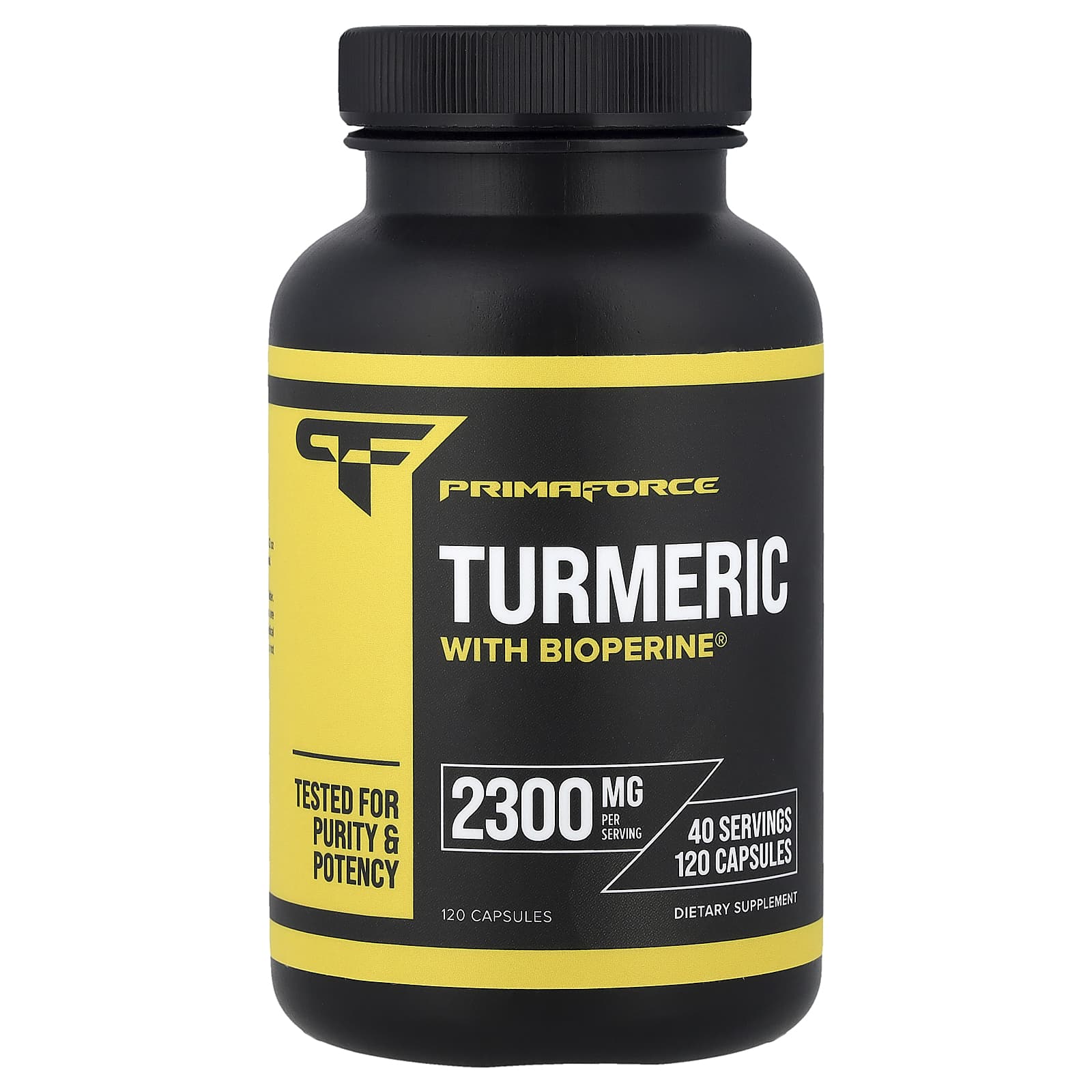 Primaforce Turmeric with Bioperine – 120 gélules — Tunisie