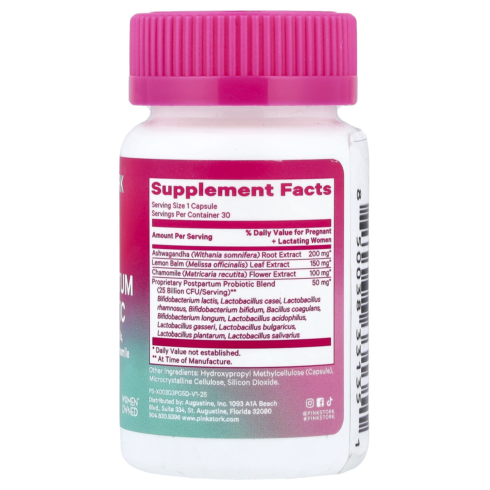 Pink Stork Postpartum Probiotic – 30 gélules — photo 2 sur 2