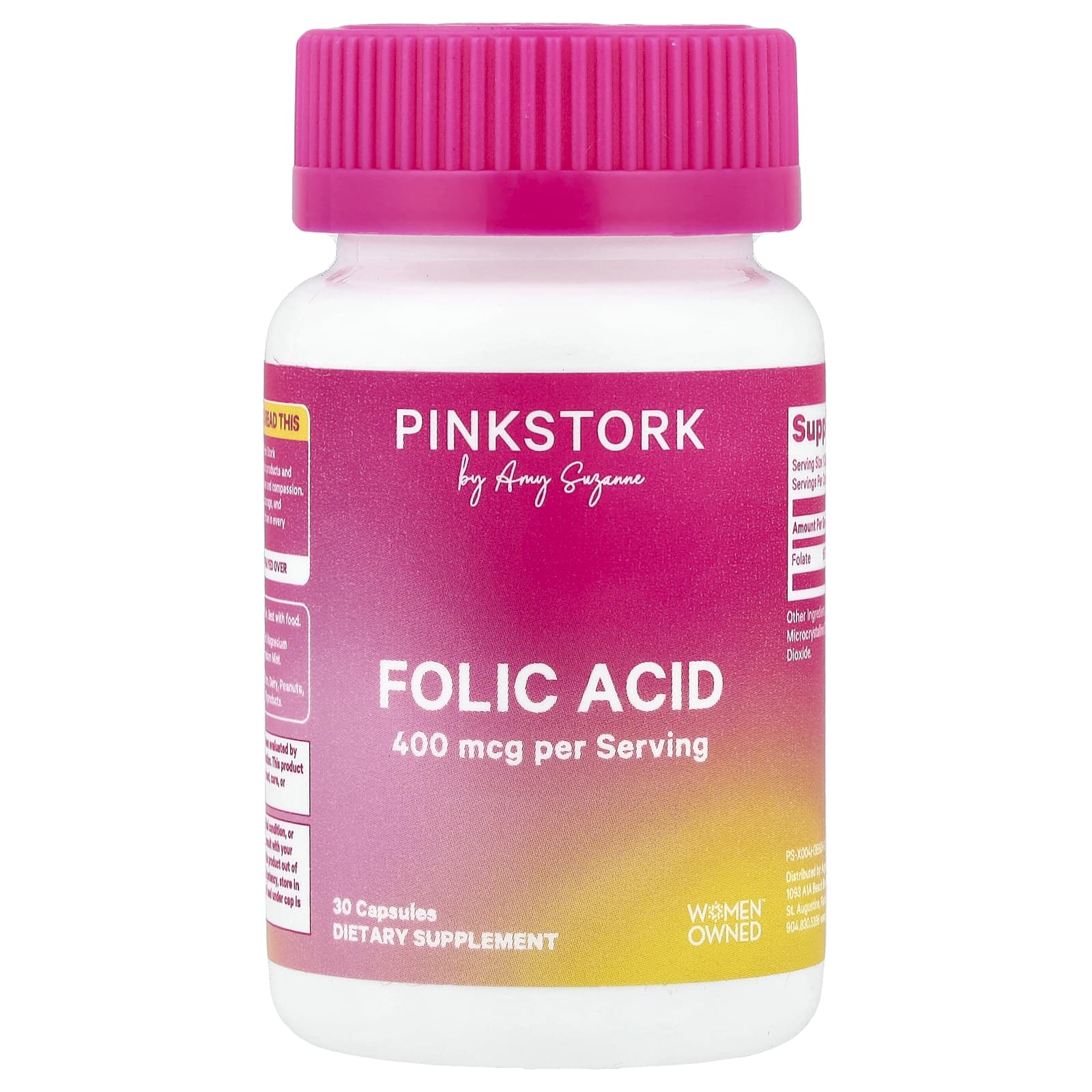 Pink Stork Folic Acid – 30 gélules — Tunisie