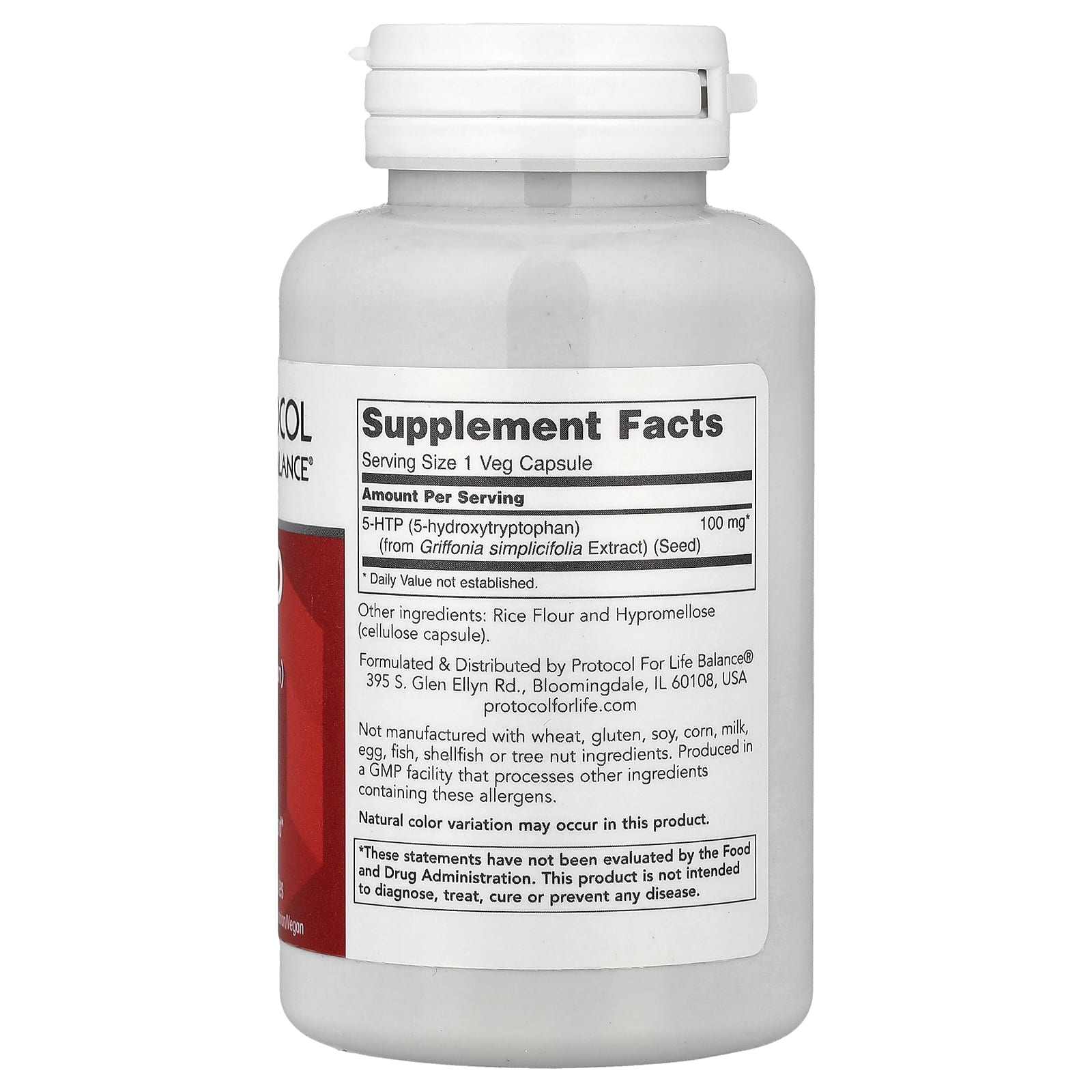 Protocol for Life Balance 5-HTP – 90 gélules végétales — photo 2 sur 2