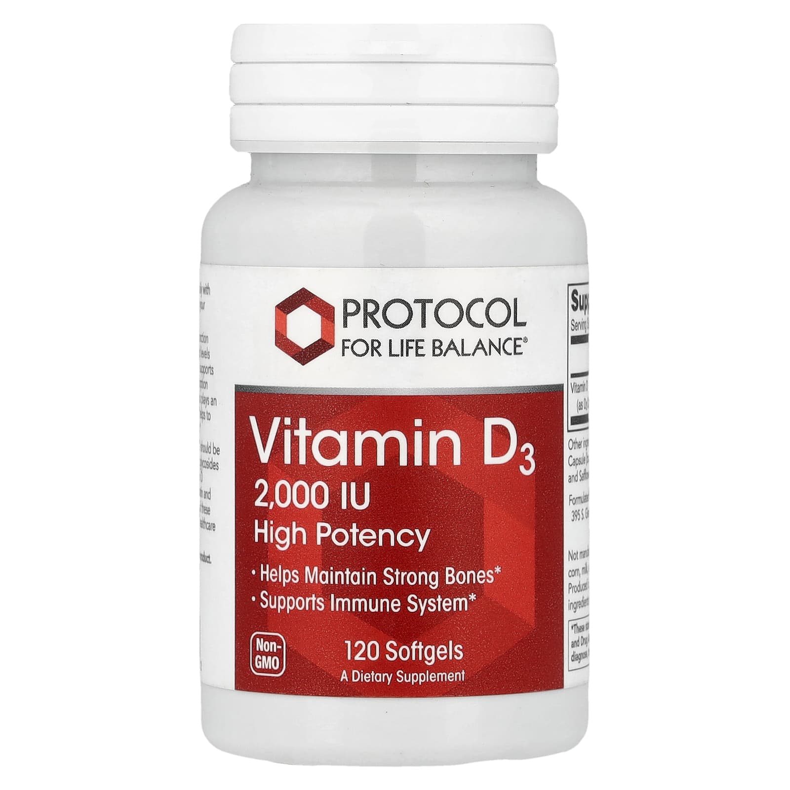 Protocol for Life Balance Vitamin D3 – 120 capsules molles — Tunisie