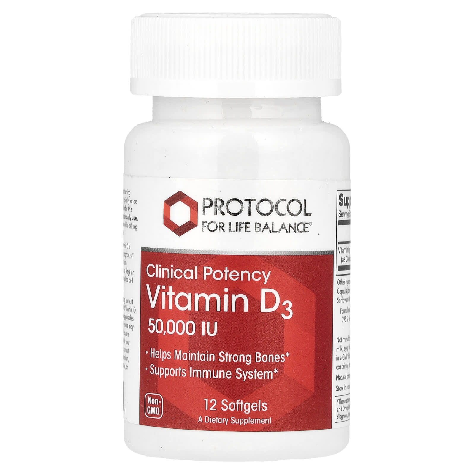Protocol for Life Balance Vitamin D3, Clinical Potency – 12 capsules molles — Tunisie