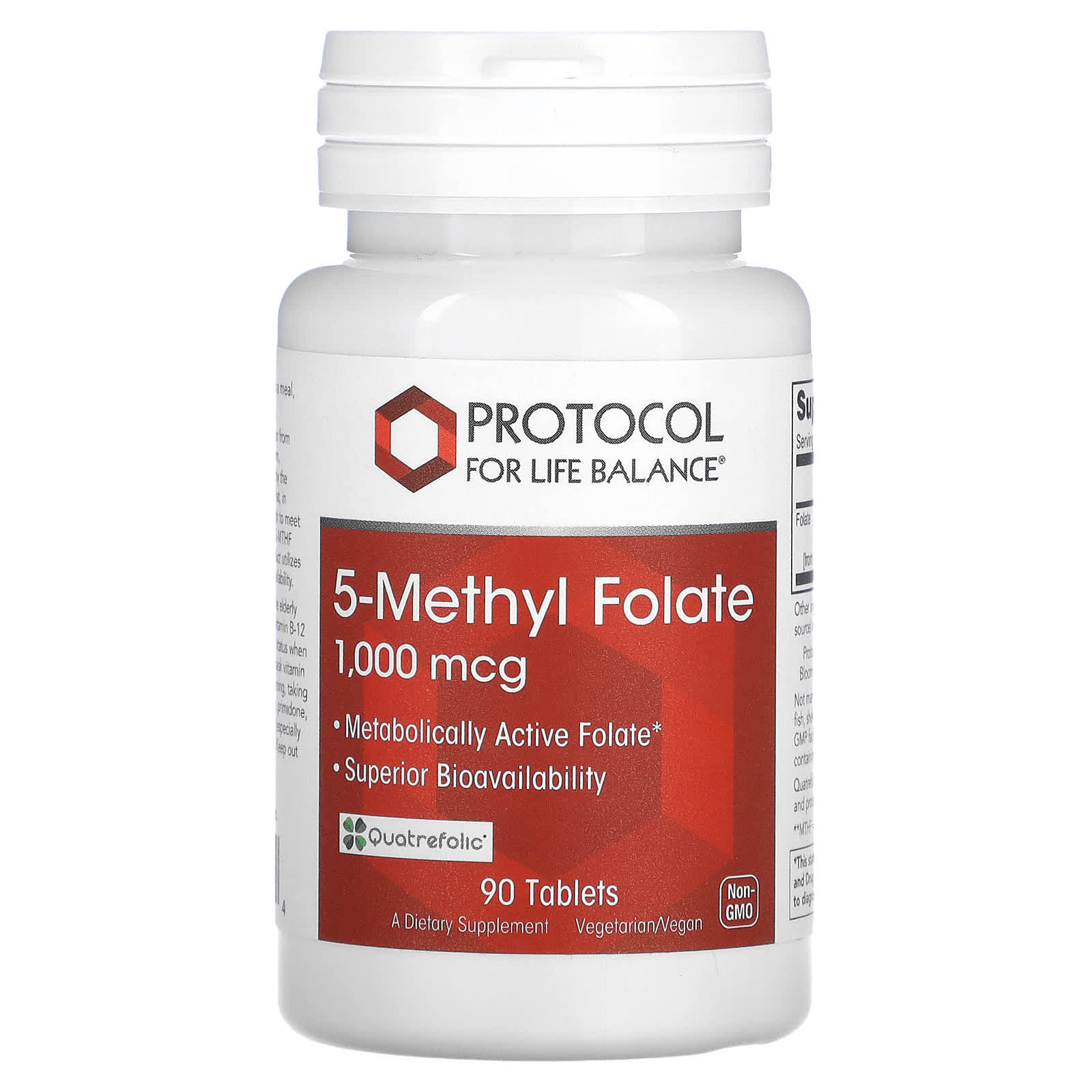Protocol for Life Balance 5-Methyl Folate – 90 comprimés — Tunisie