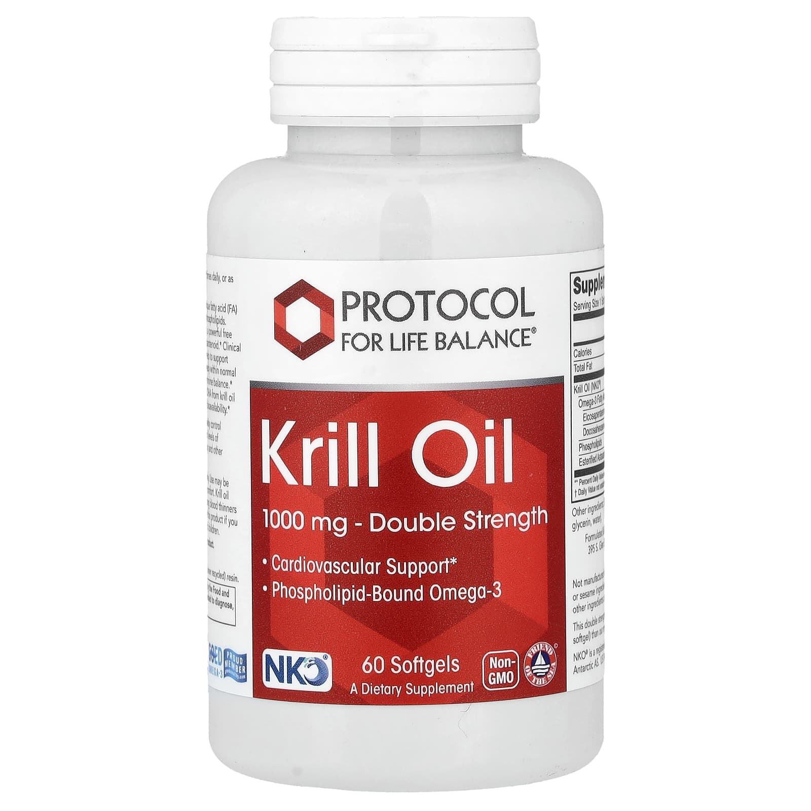 Protocol for Life Balance Krill Oil – 1 000 mg – 60 capsules molles — Tunisie